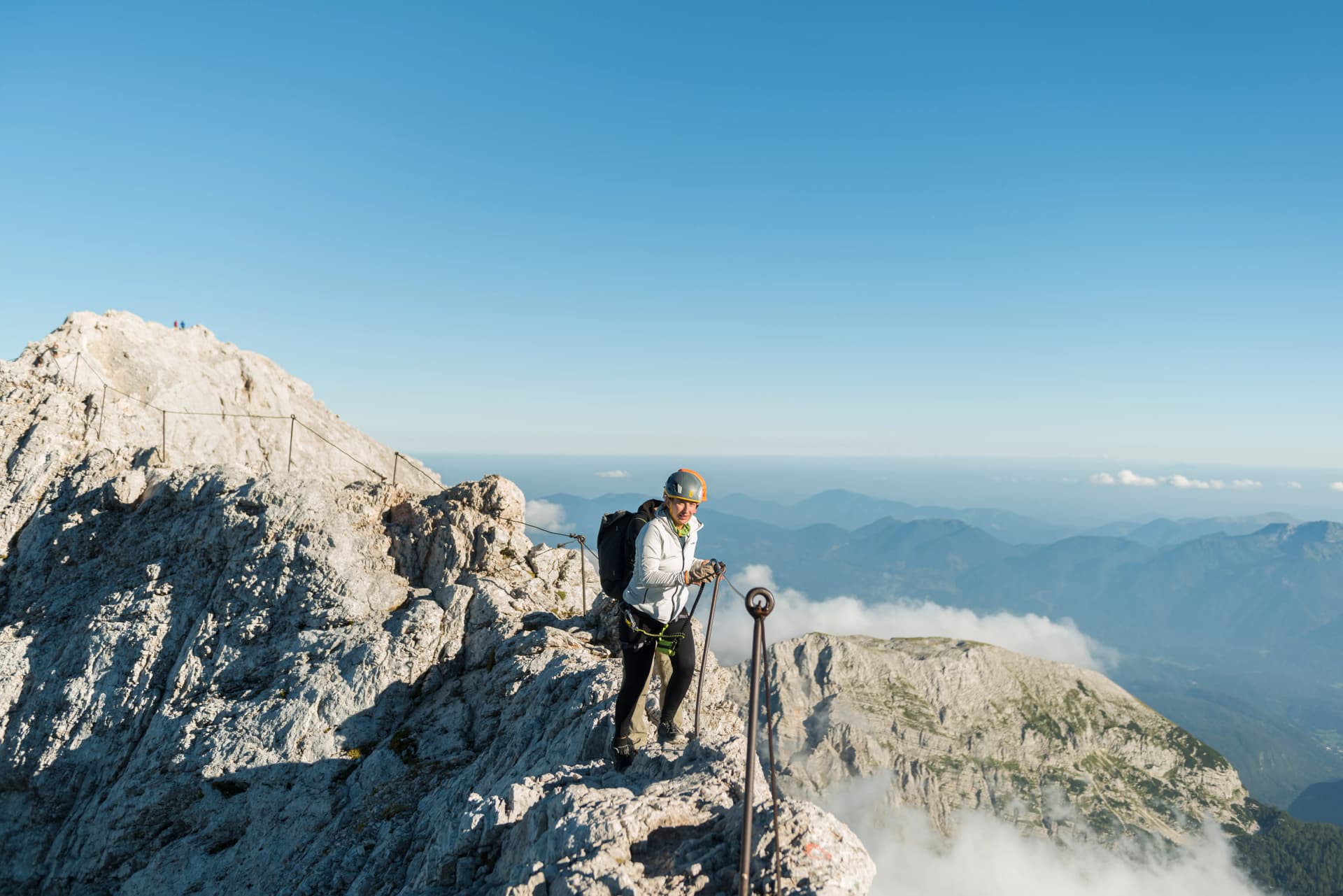 Safe climbing on Triglav