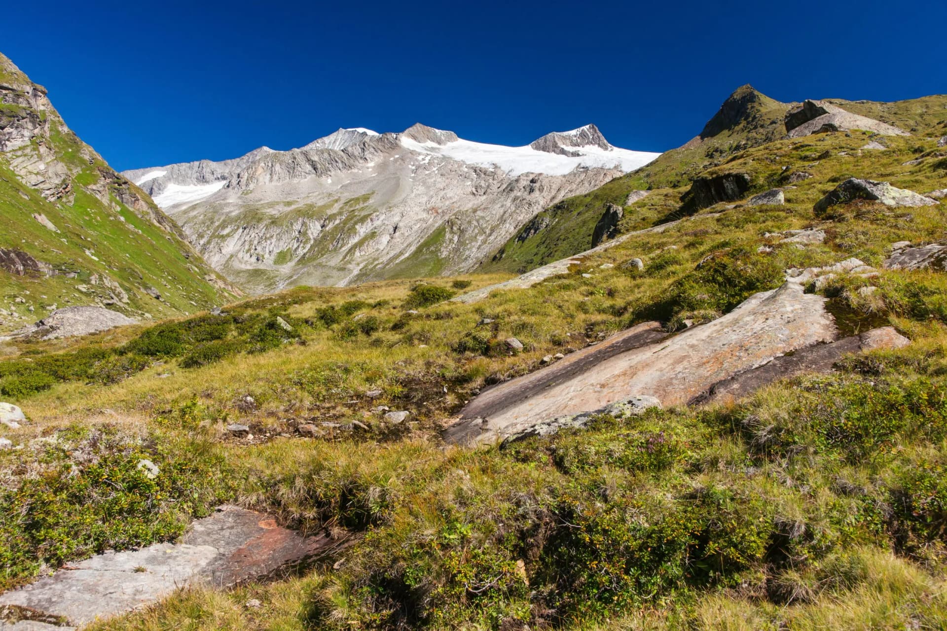 Dorfertal mit Venedigergruppe im Nationalpark Hohe Tauern, Österreich