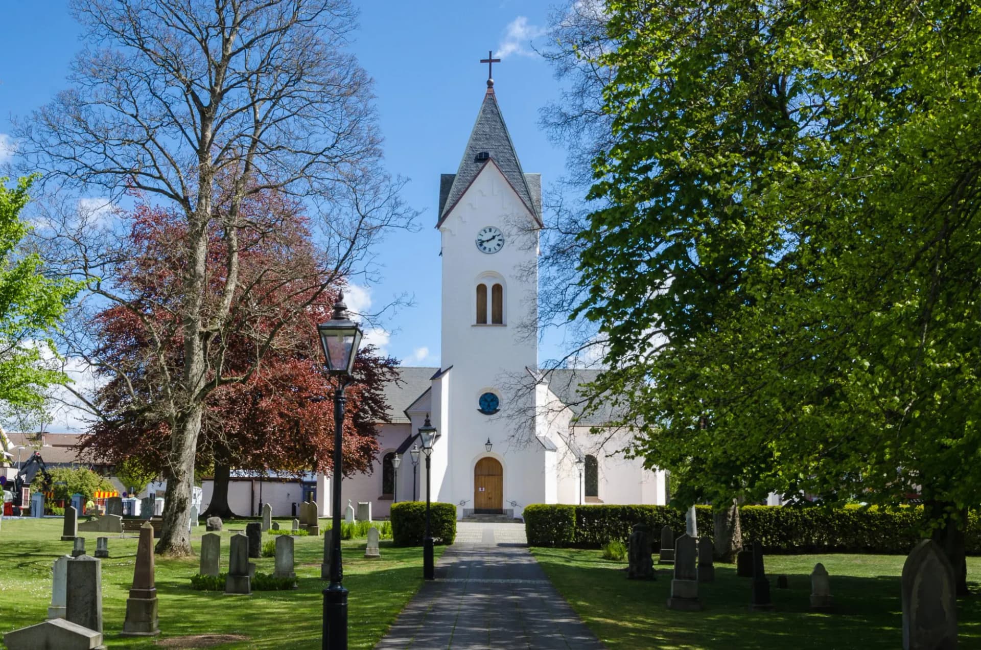 The church in Angelholm, Skane, Sweden