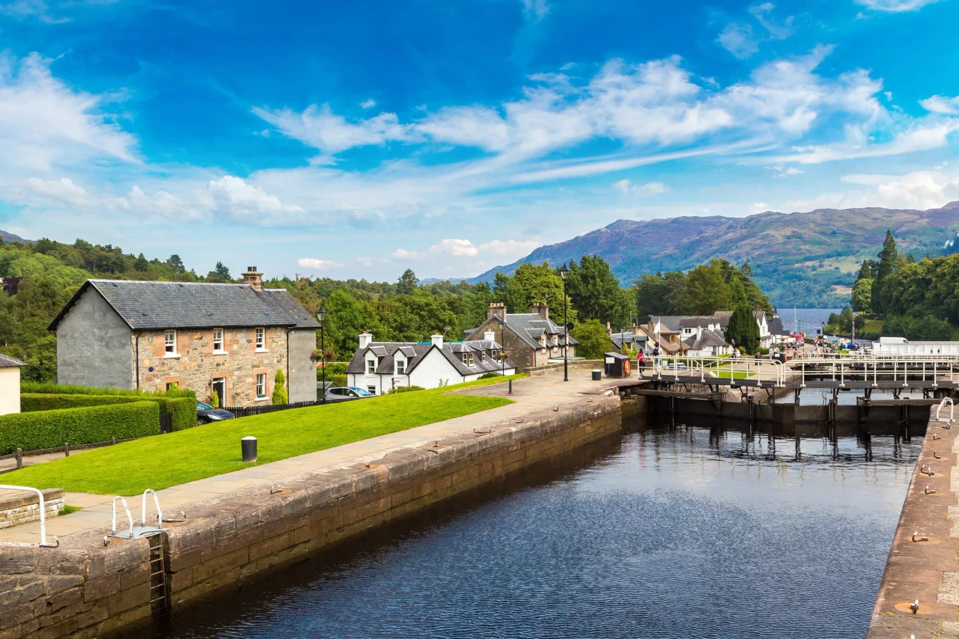 Water gateway in Fort Augustus