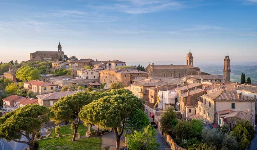 Montalcino old town, Italy