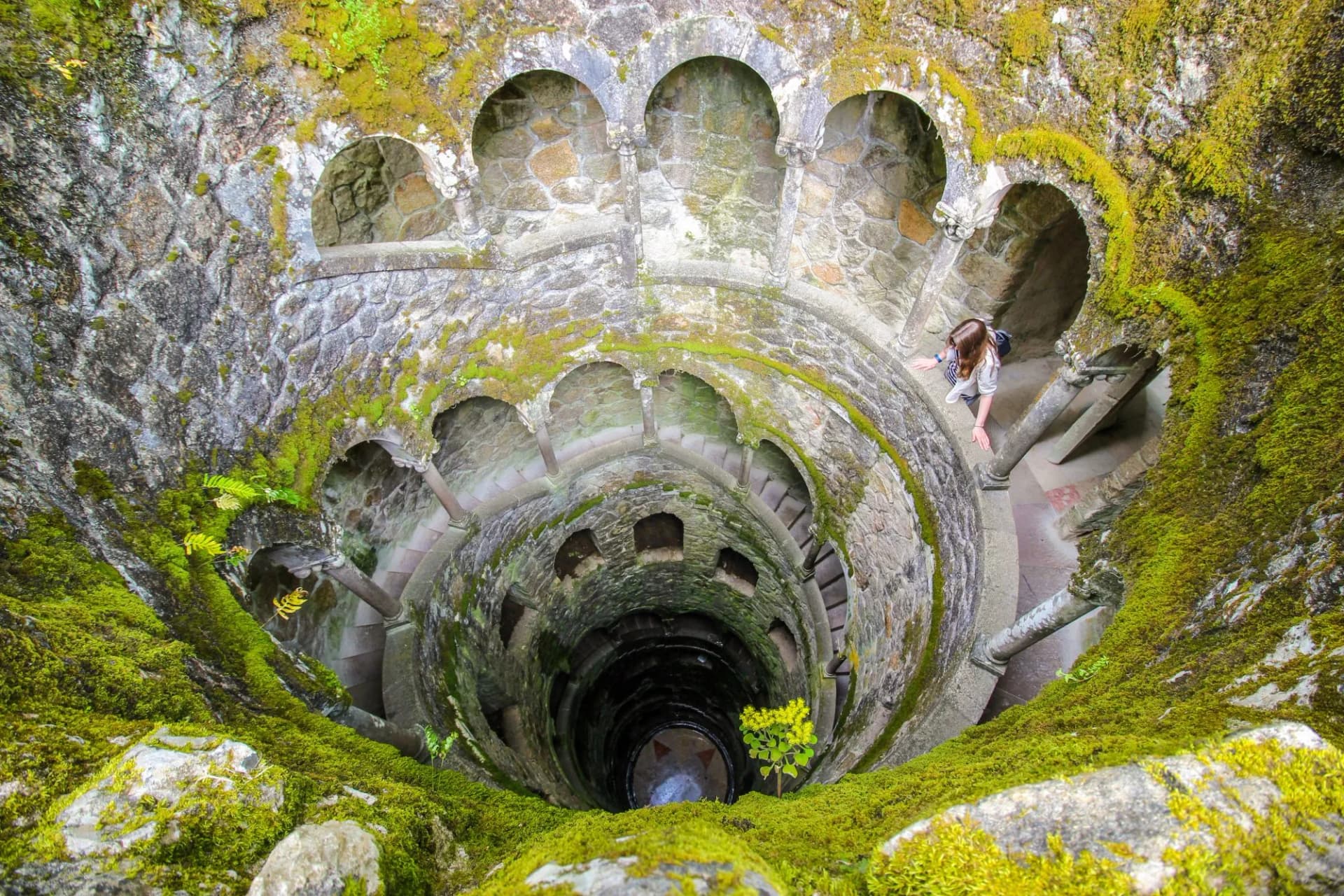 A spiral of stone leading deep into legend Initiation Well, Sintra