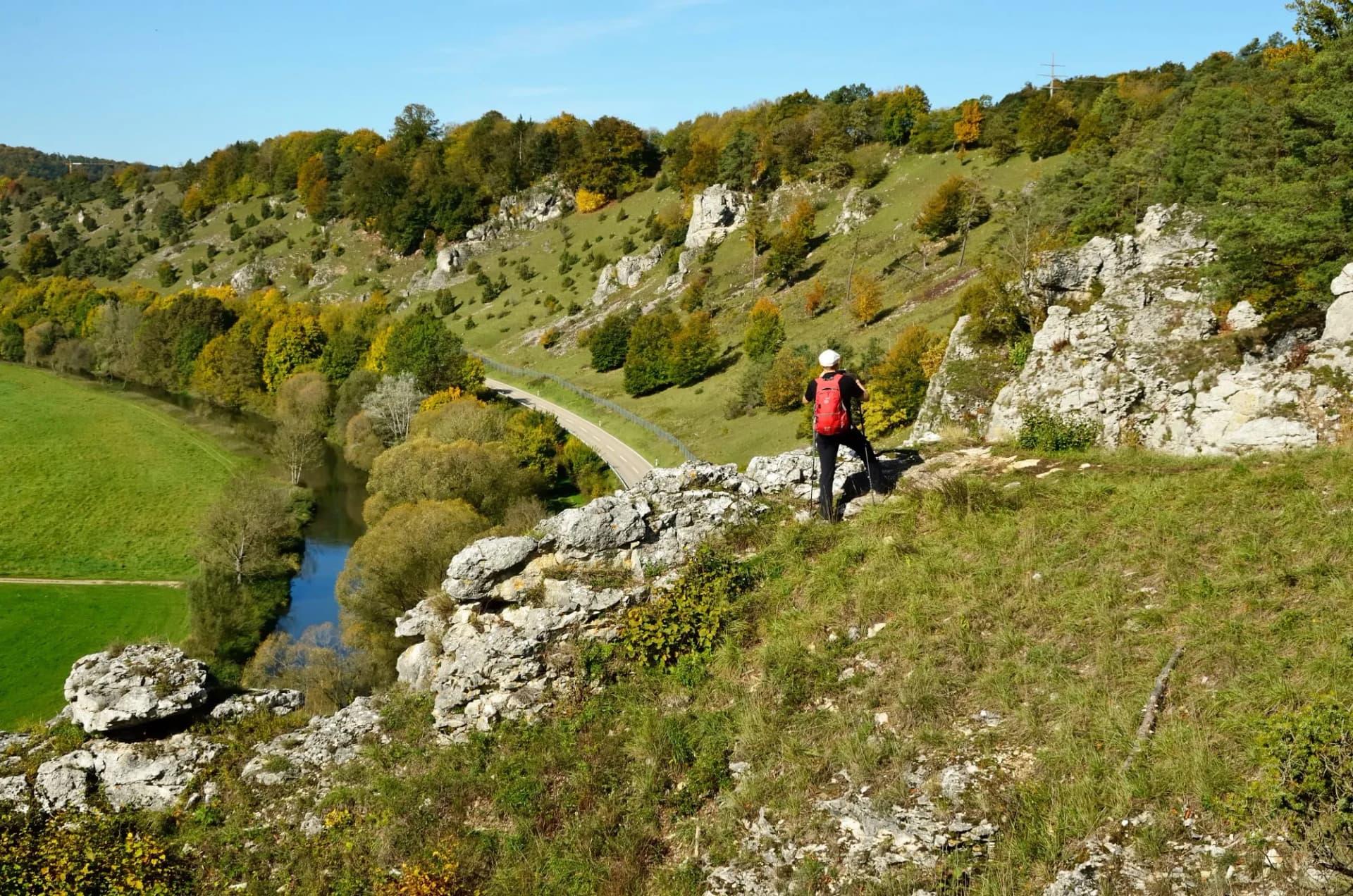 Wanderer im Altmühltal