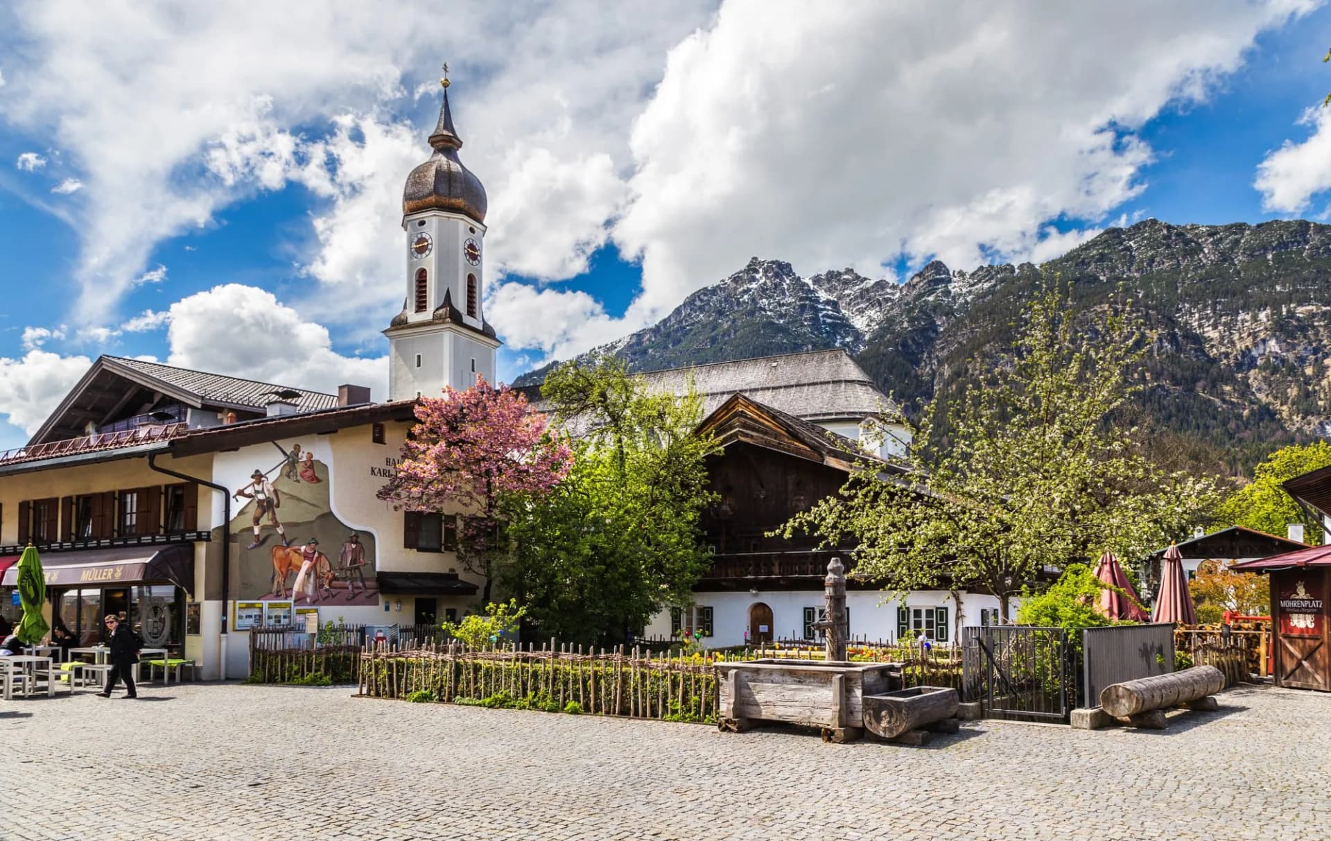 Garmisch-Partenkirchen in Bavarian Alps.
