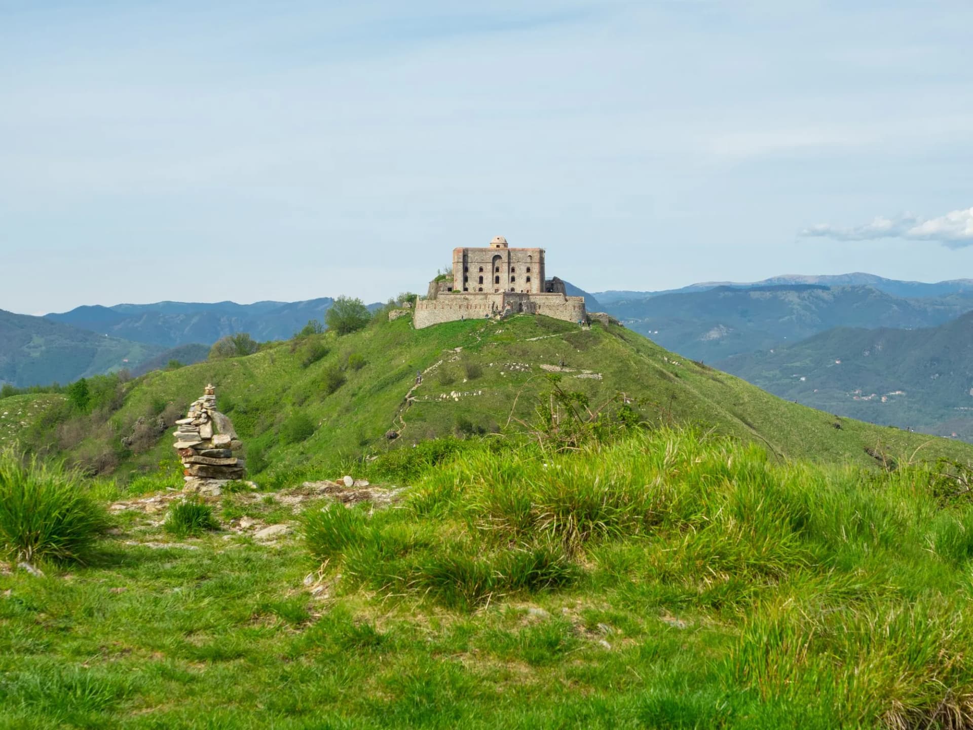 View of the Fort Diamond in Genoa