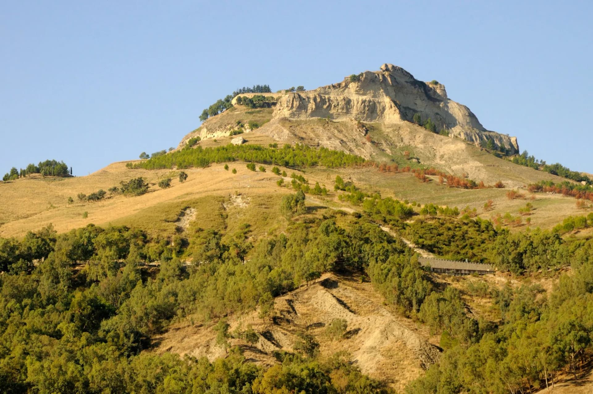 The Countryside of Central Sicily Italy
