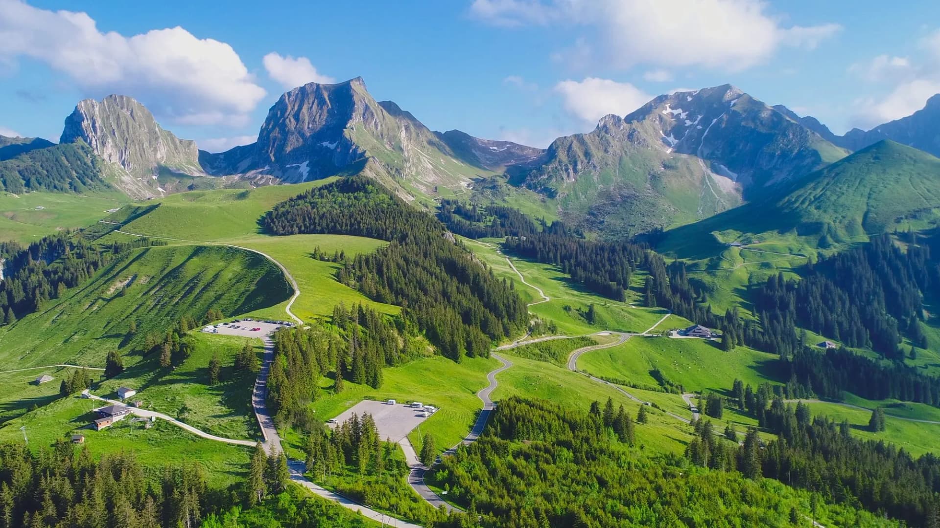 Blick ins Gantrischgebiet