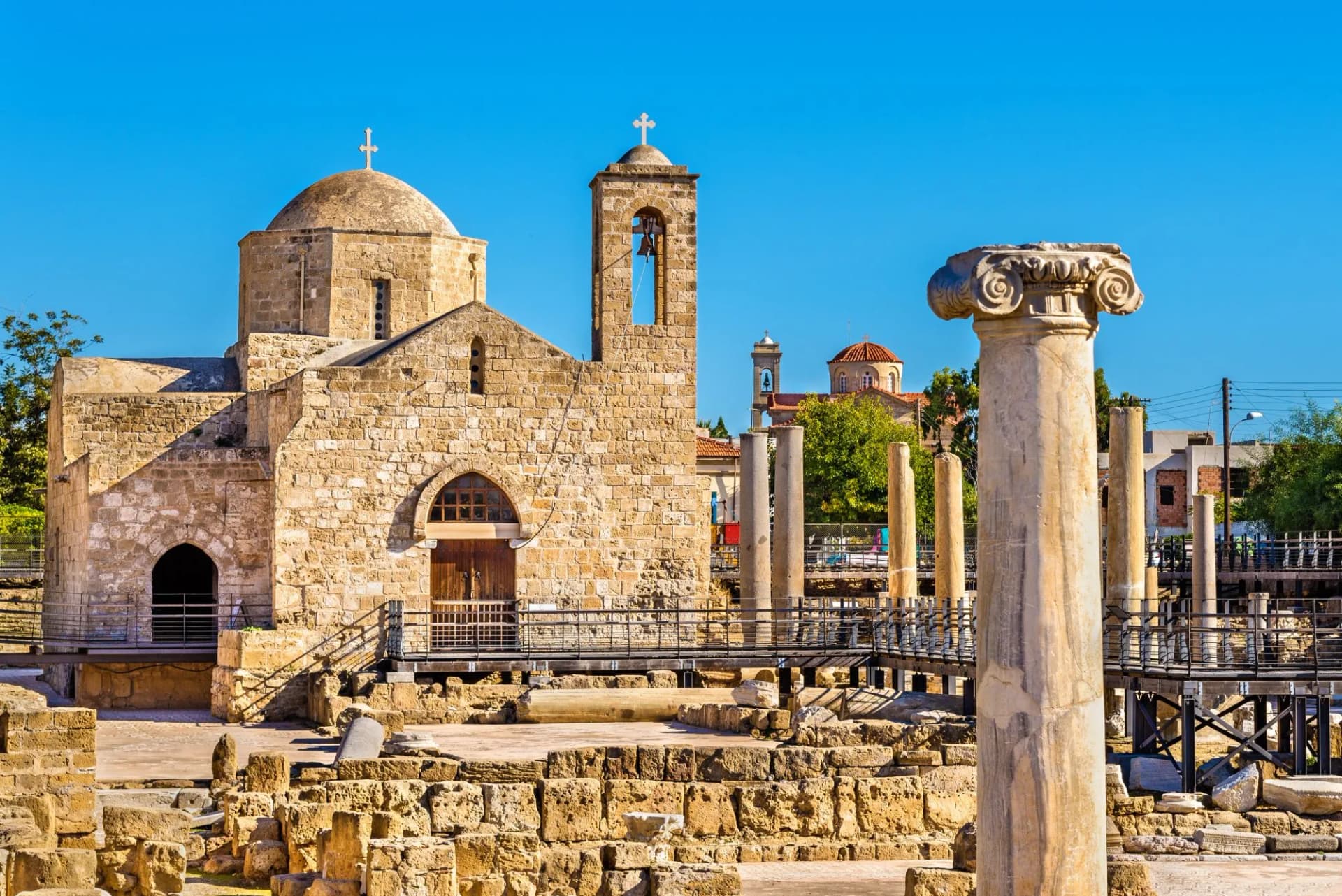 Panagia Chrysopolitissa Basilica in Paphos - Cyprus