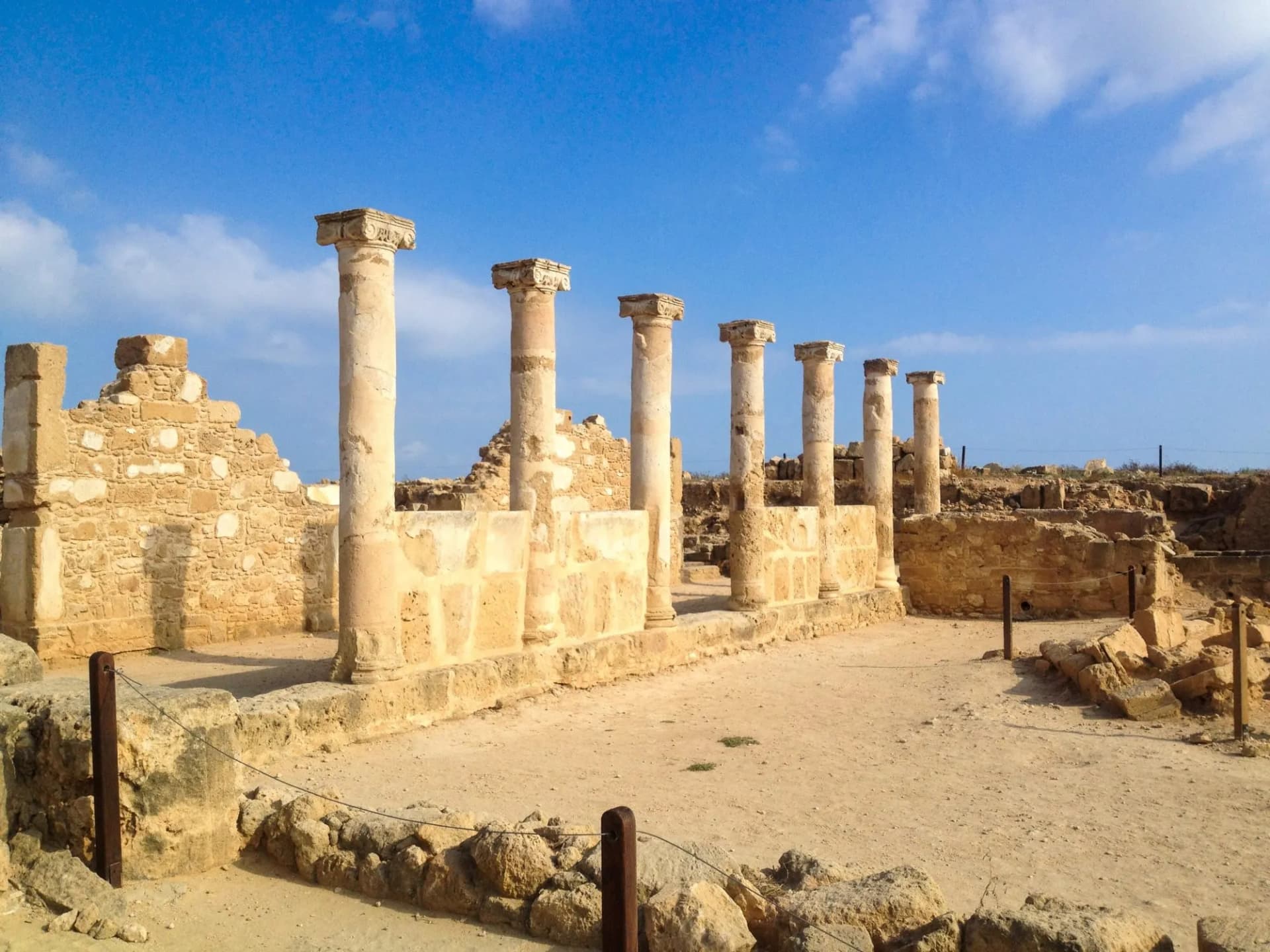 Column in archaeology park