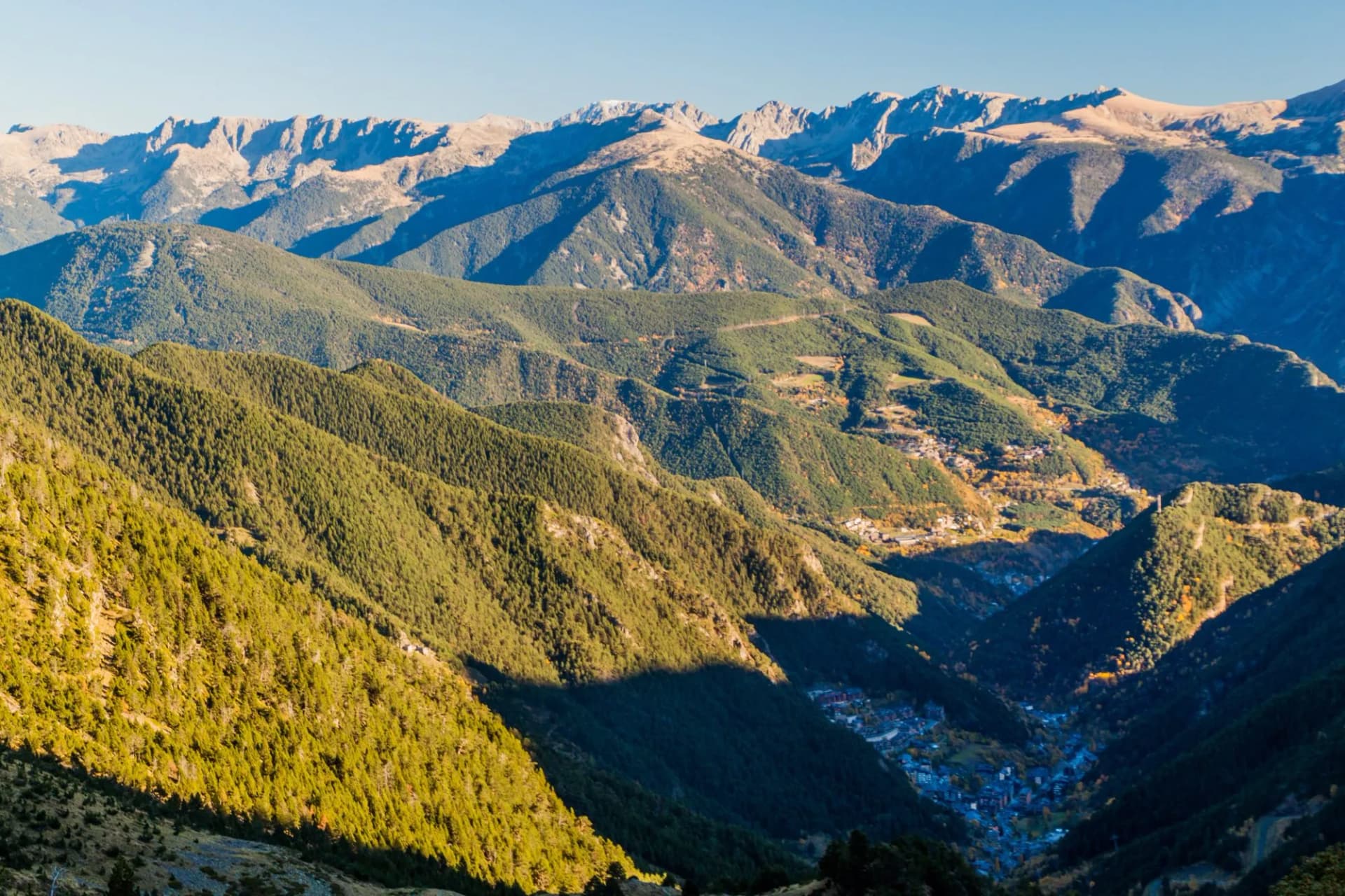 Mountains around Arinsal valley in Andorra
