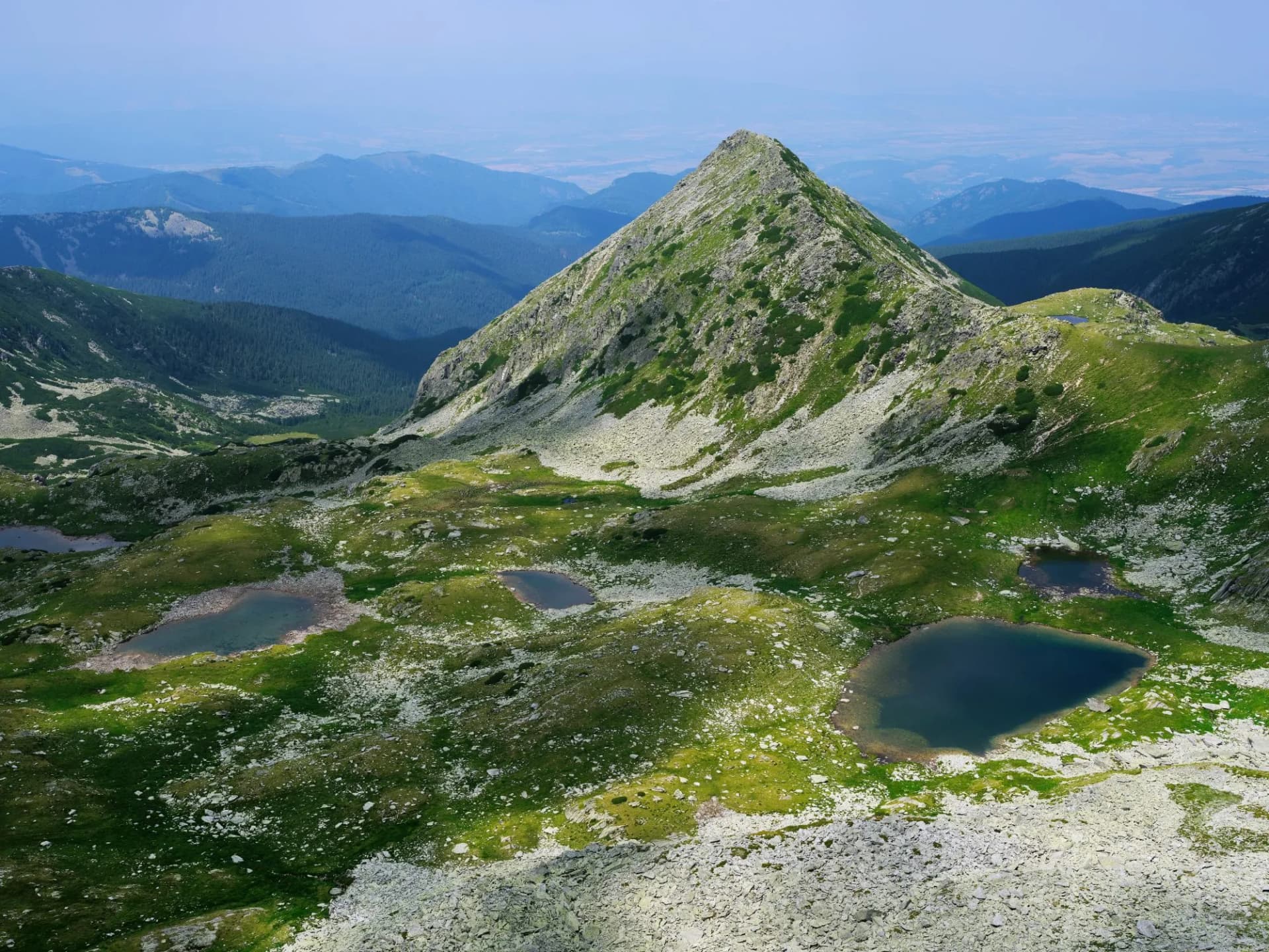 Scenic summer landscape in Retezat Mountains, Romania, Europe