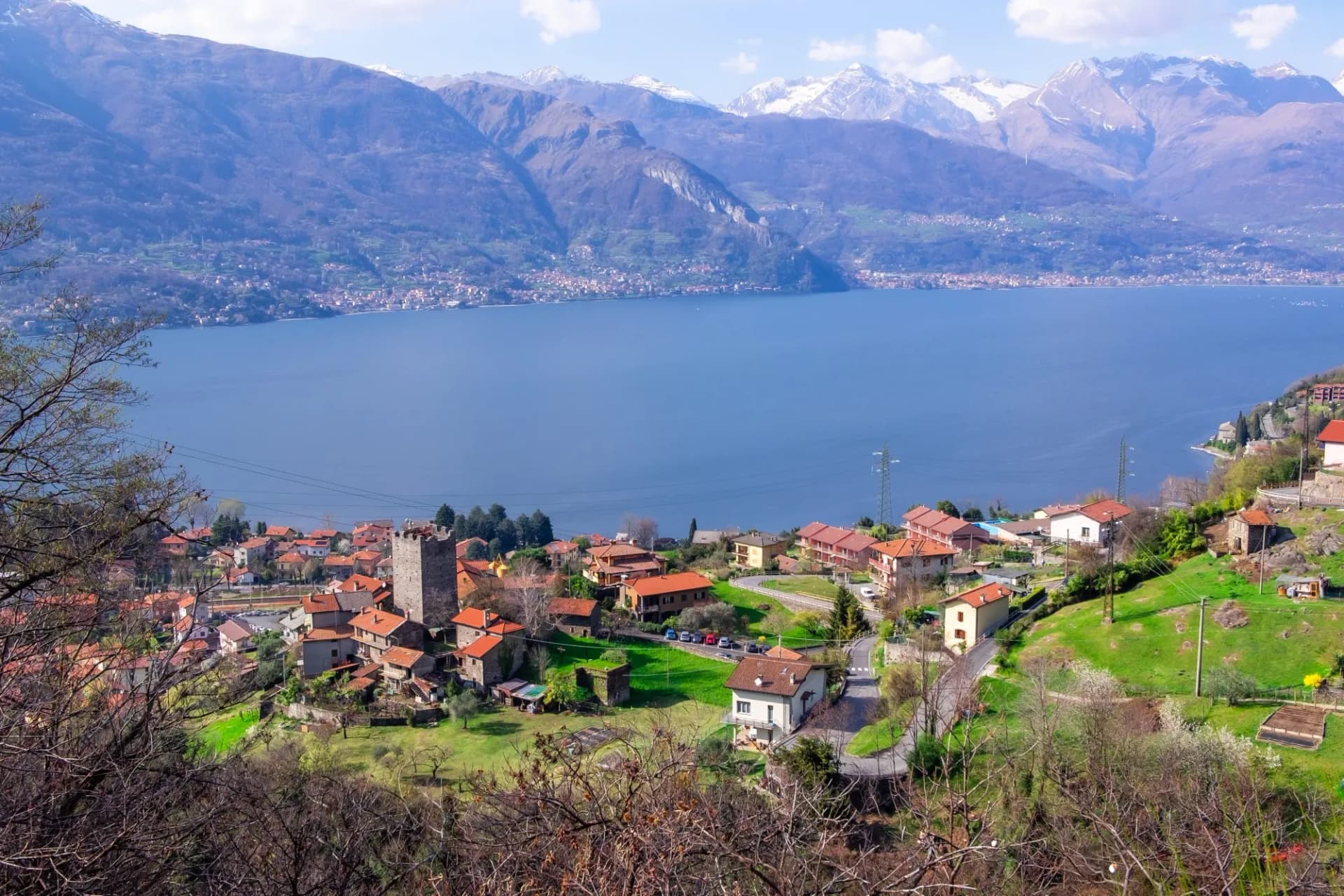 beatiful view on Como Lake Italy