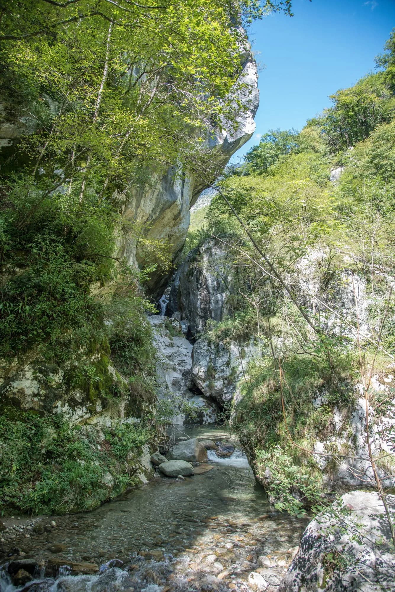 Klamm Sass Corbée bei Naggio in Val Sanagra nahe Menaggio am Comer See