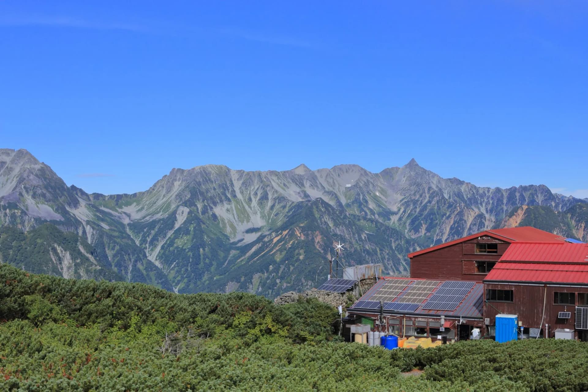 Northern Alps seen from Mt.Chogatake