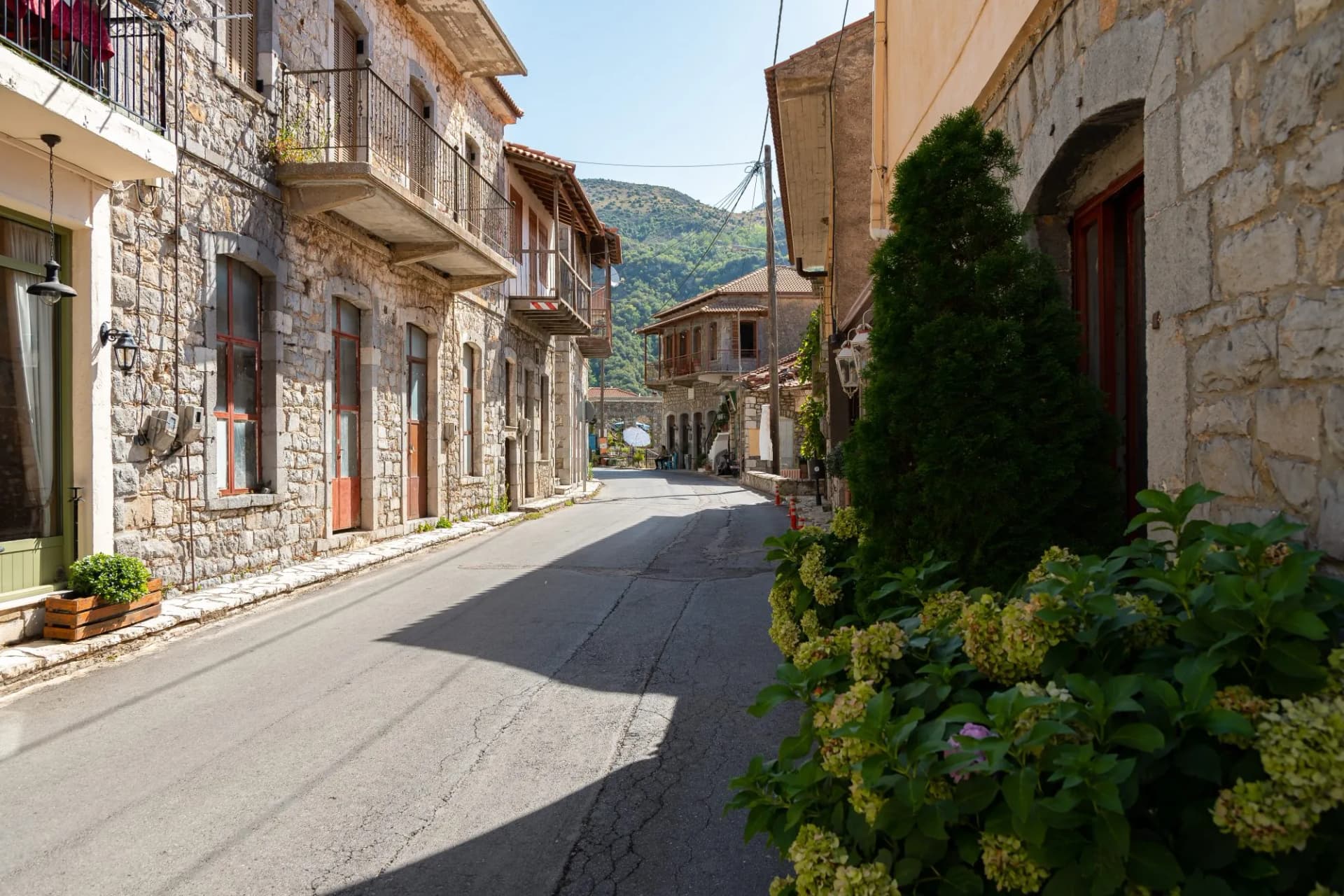 Lagadia village in Arcadia, Greece
