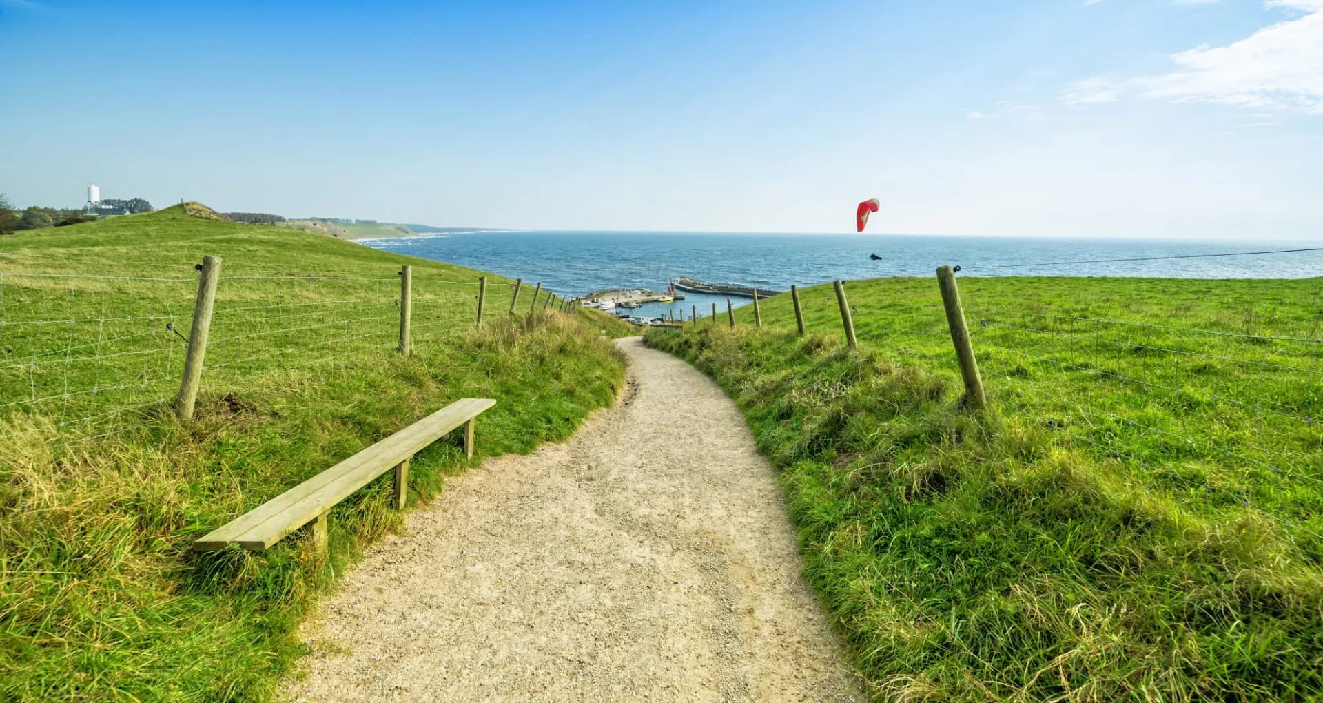 Pathway to Kaseberga harbor
