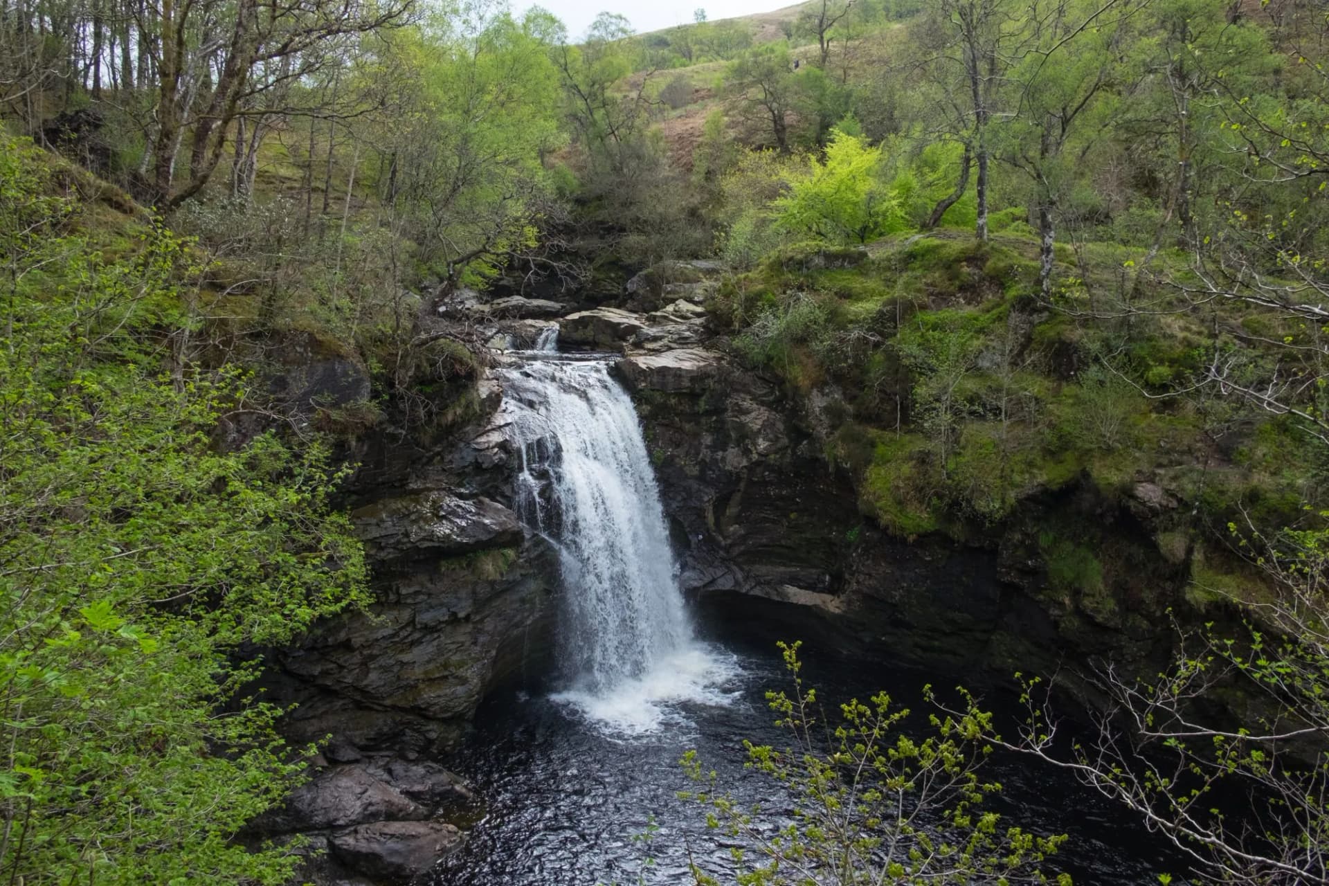 Cascading beauty of Falls of Falloch