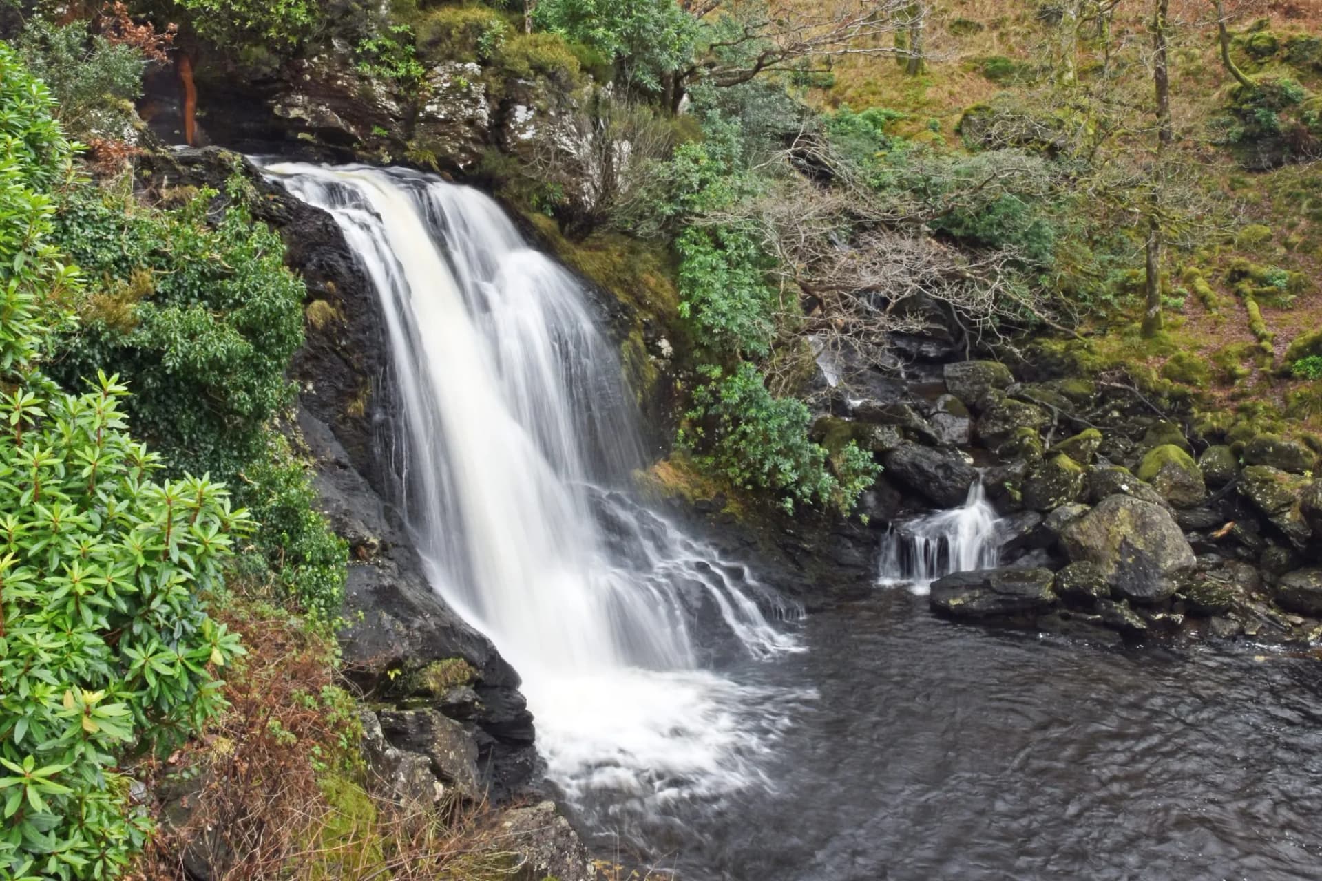 Waterfall at Inversnaid Scotland