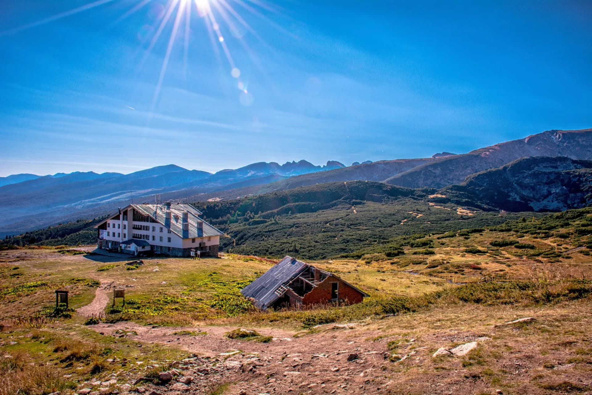 Rila Hut in Rila Mountain, Bulgaria
