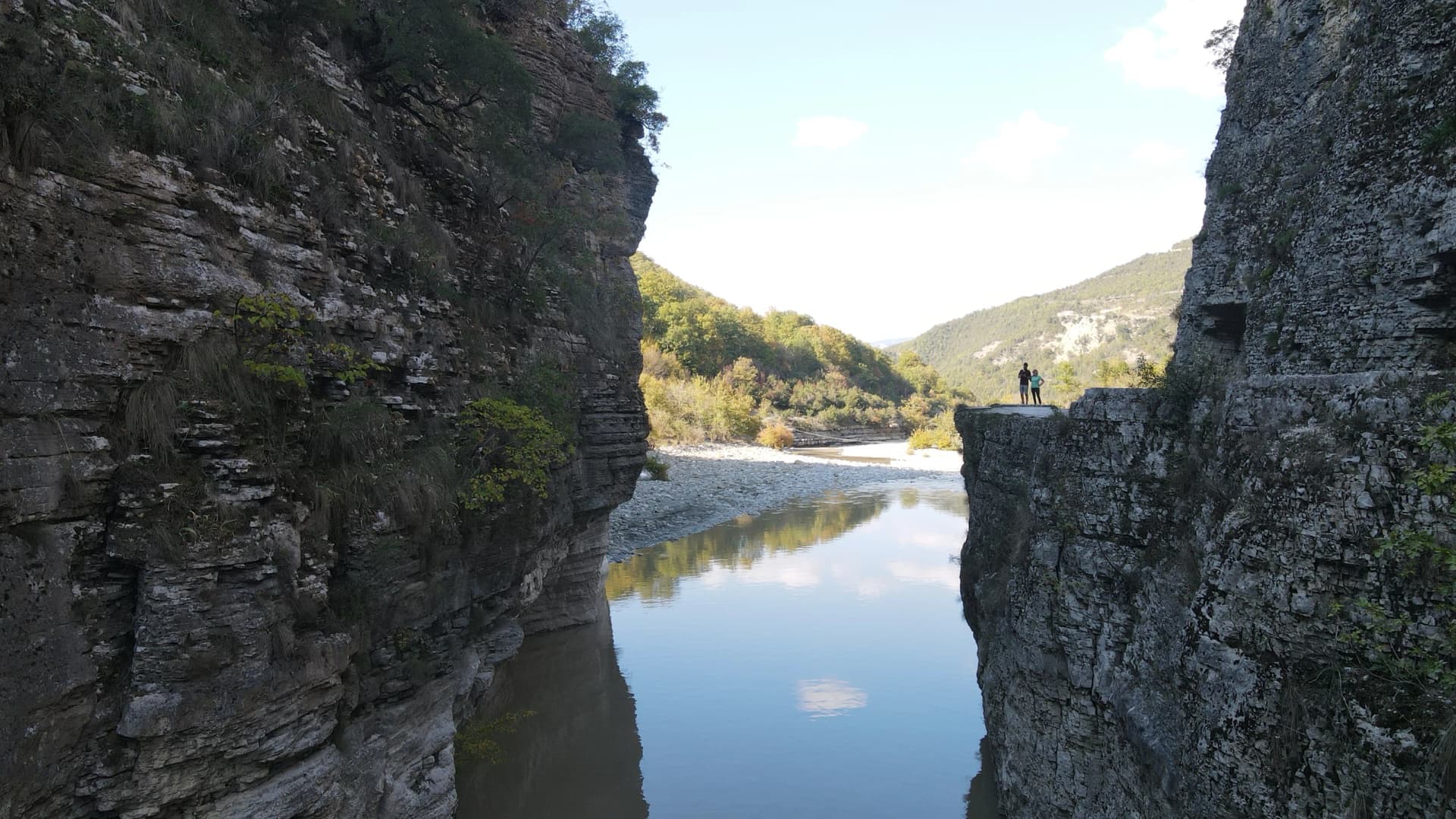view on Osum Canyon, near Berat, amazing landscape, Albania