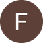 Letter F in white on brown circular background