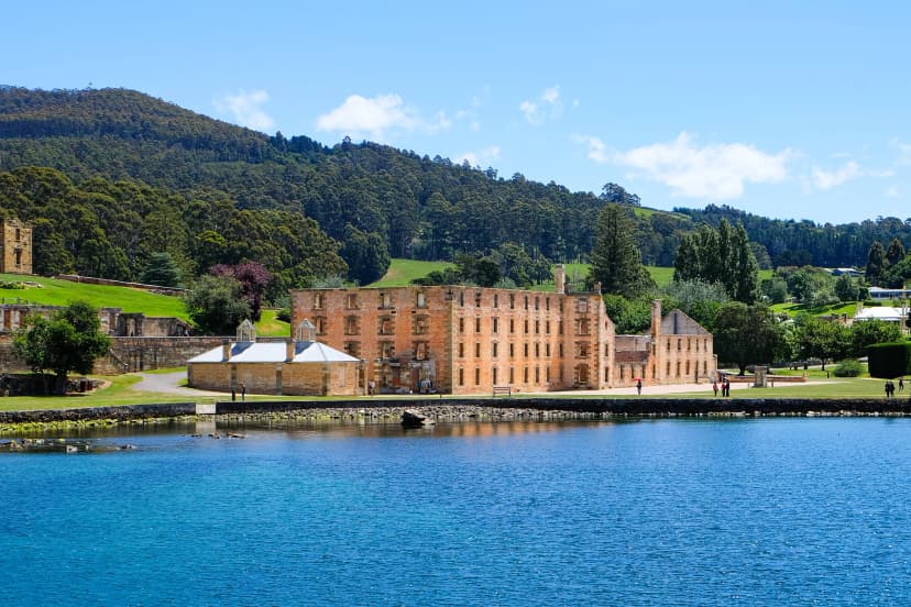 Port Arthur Historic Site across the harbour