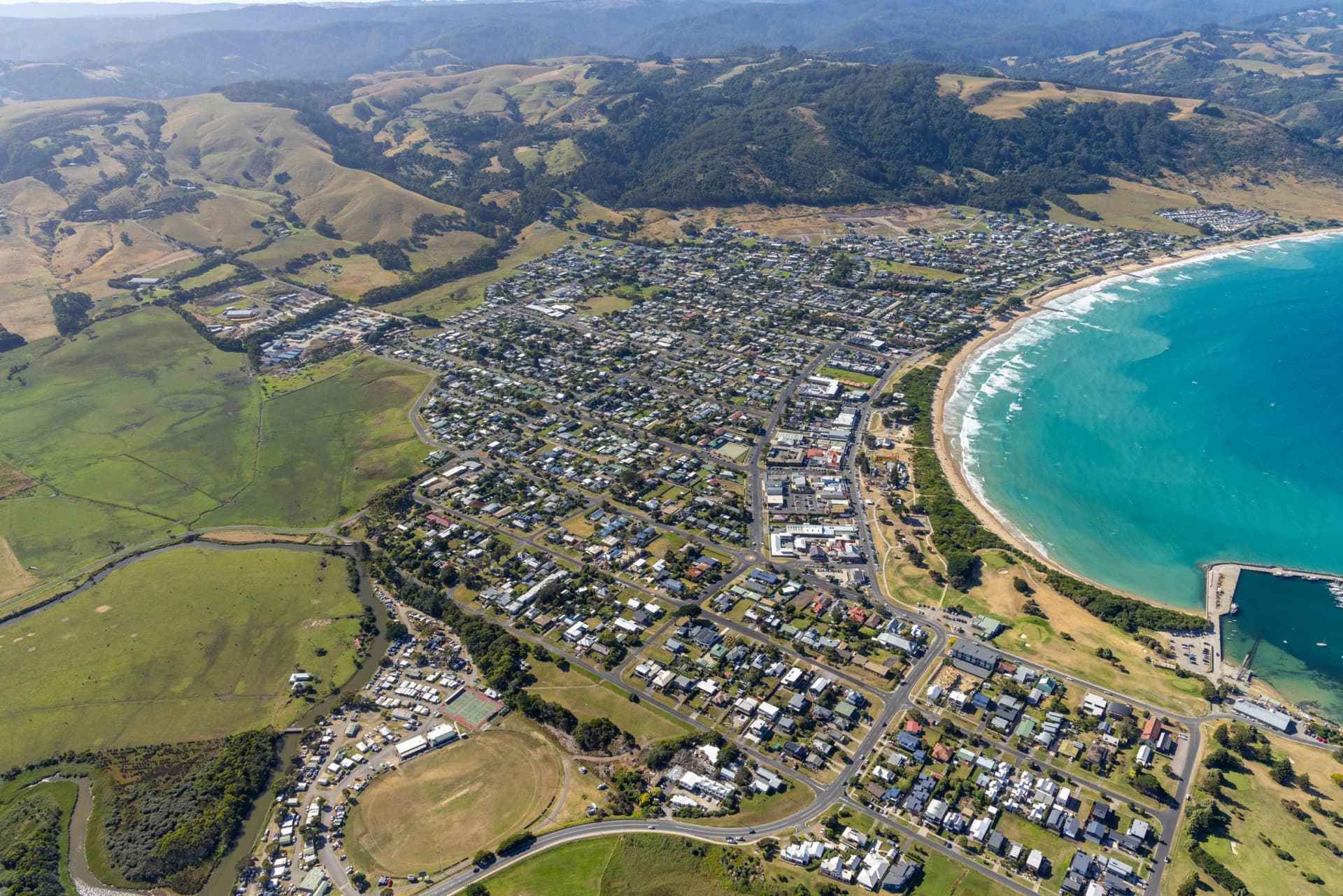Apollo Bay from the air