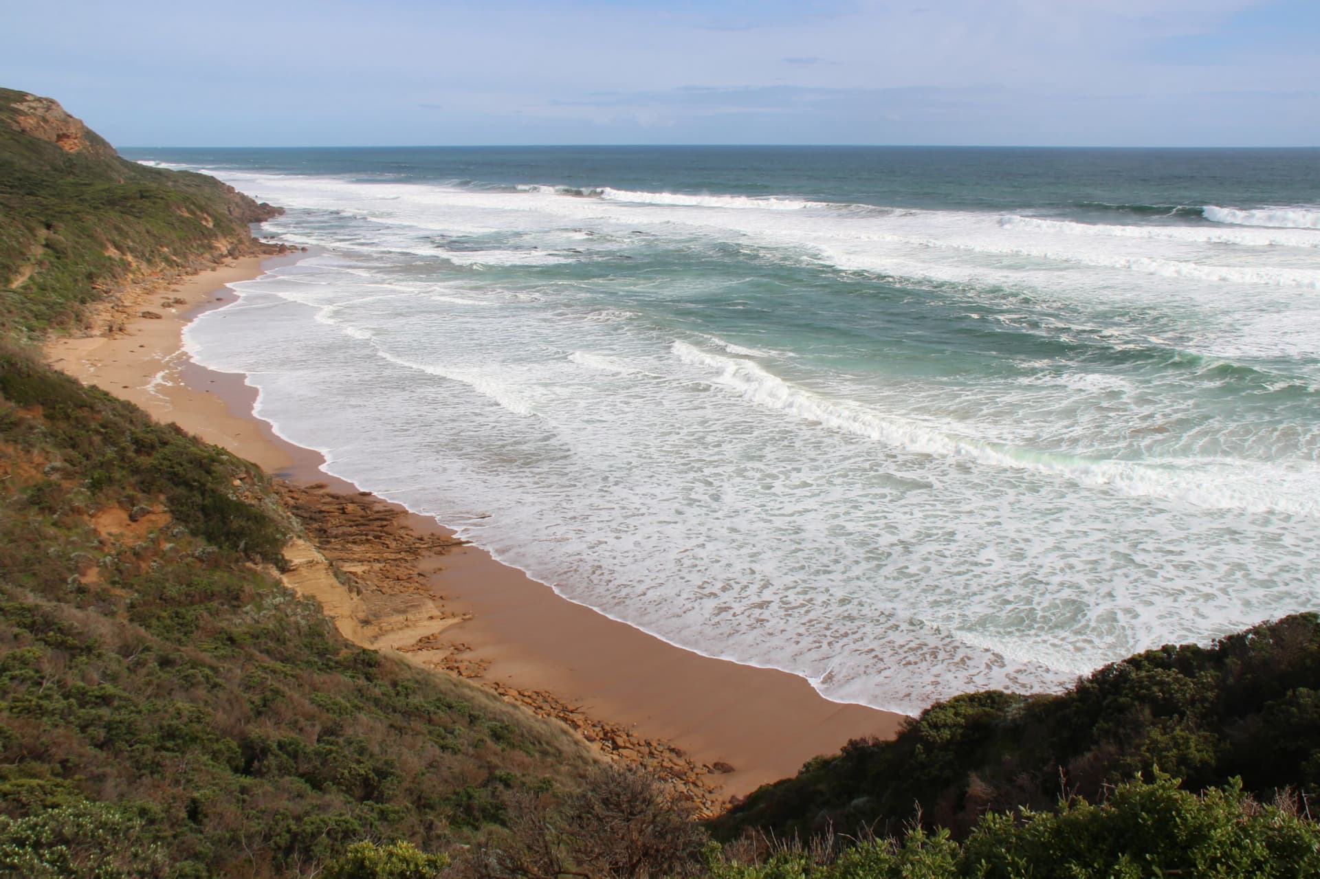 Beach below Castle Cove