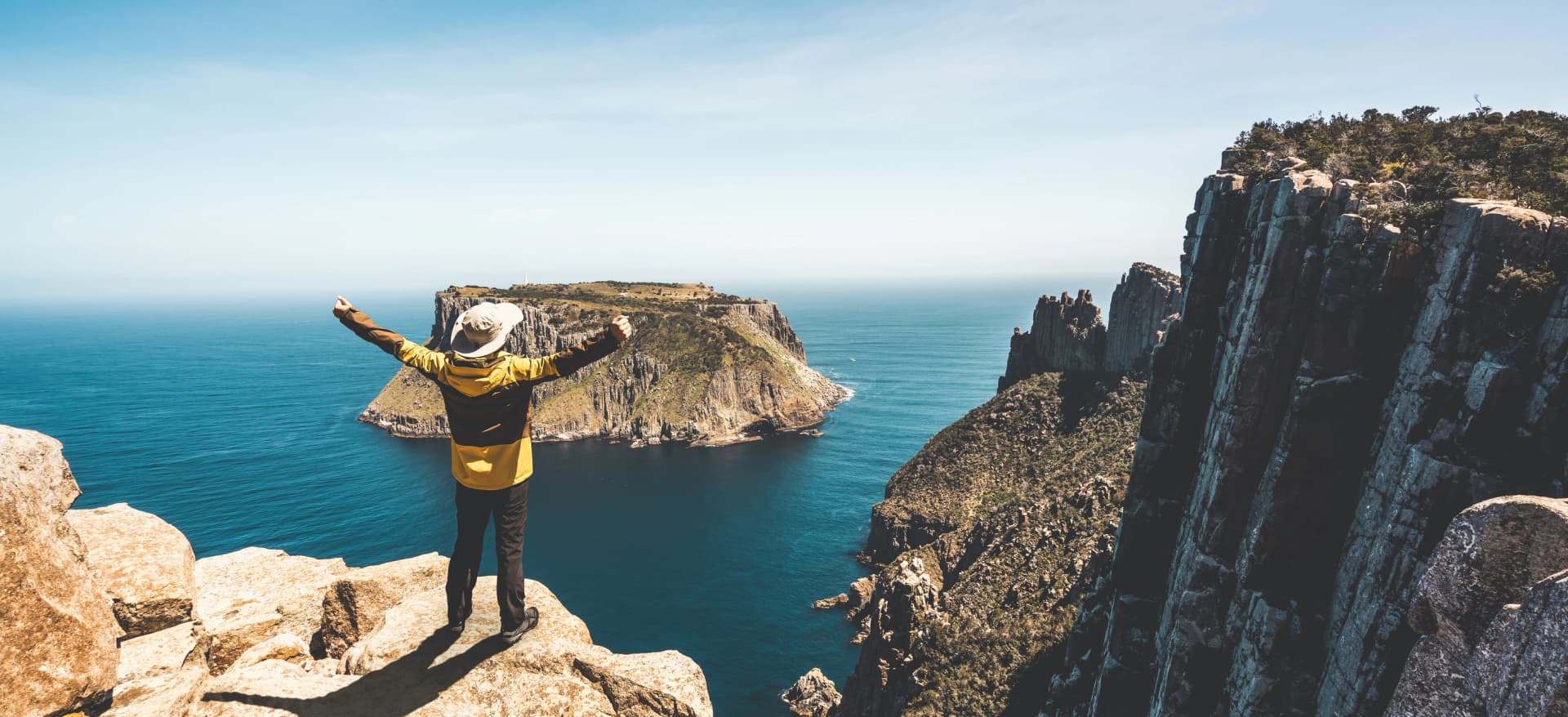 Stand above the sea on the Three Capes Track