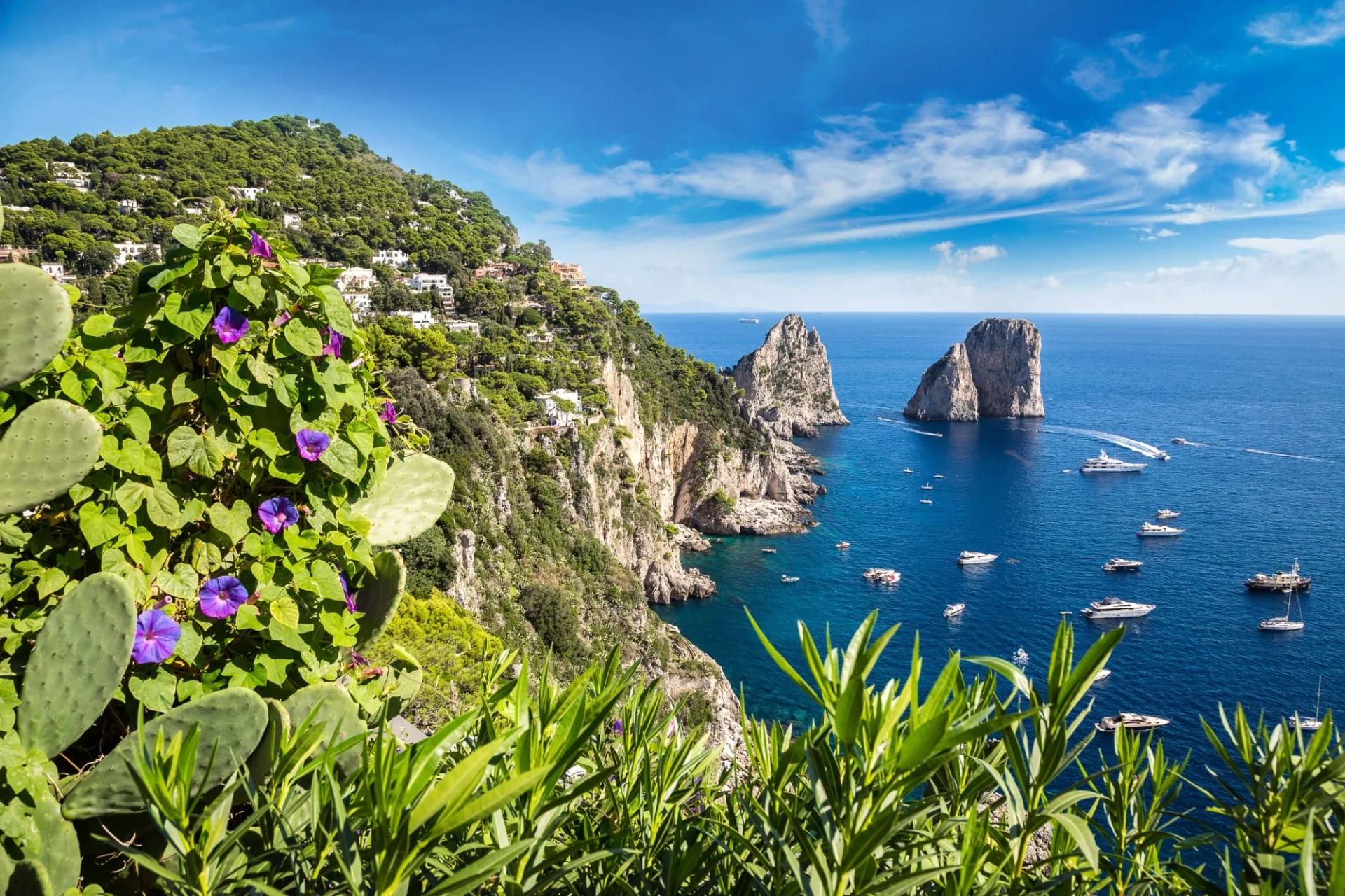 Capri island in  Italy