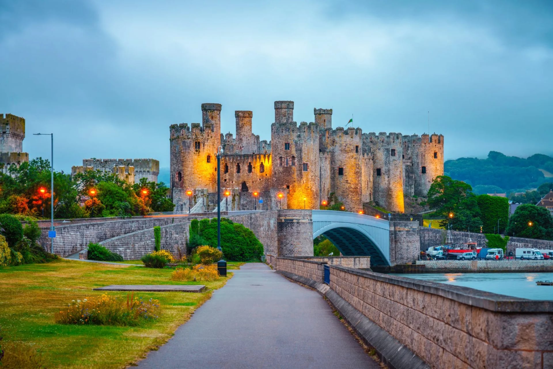 Conwy Castle in Wales, UK