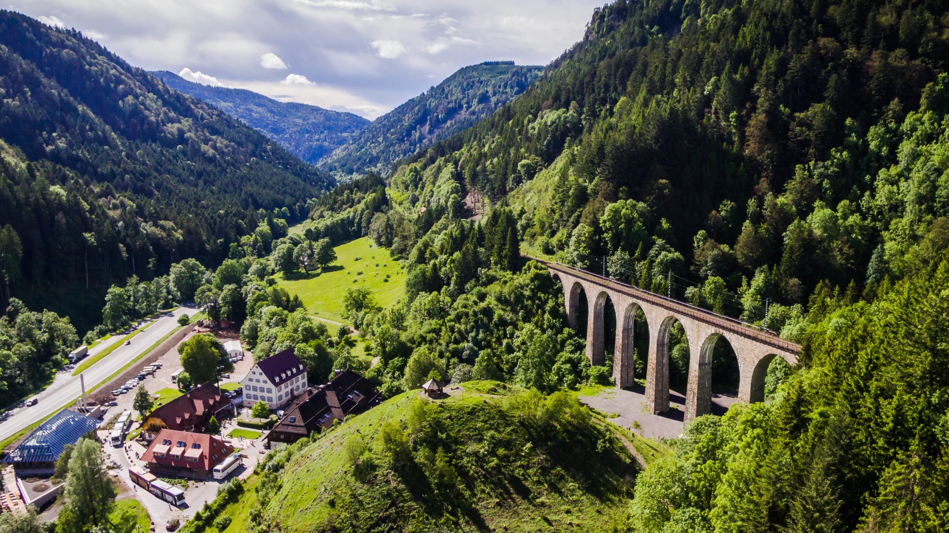 Ravennaschlucht Viadukt Mustametsä Saksa