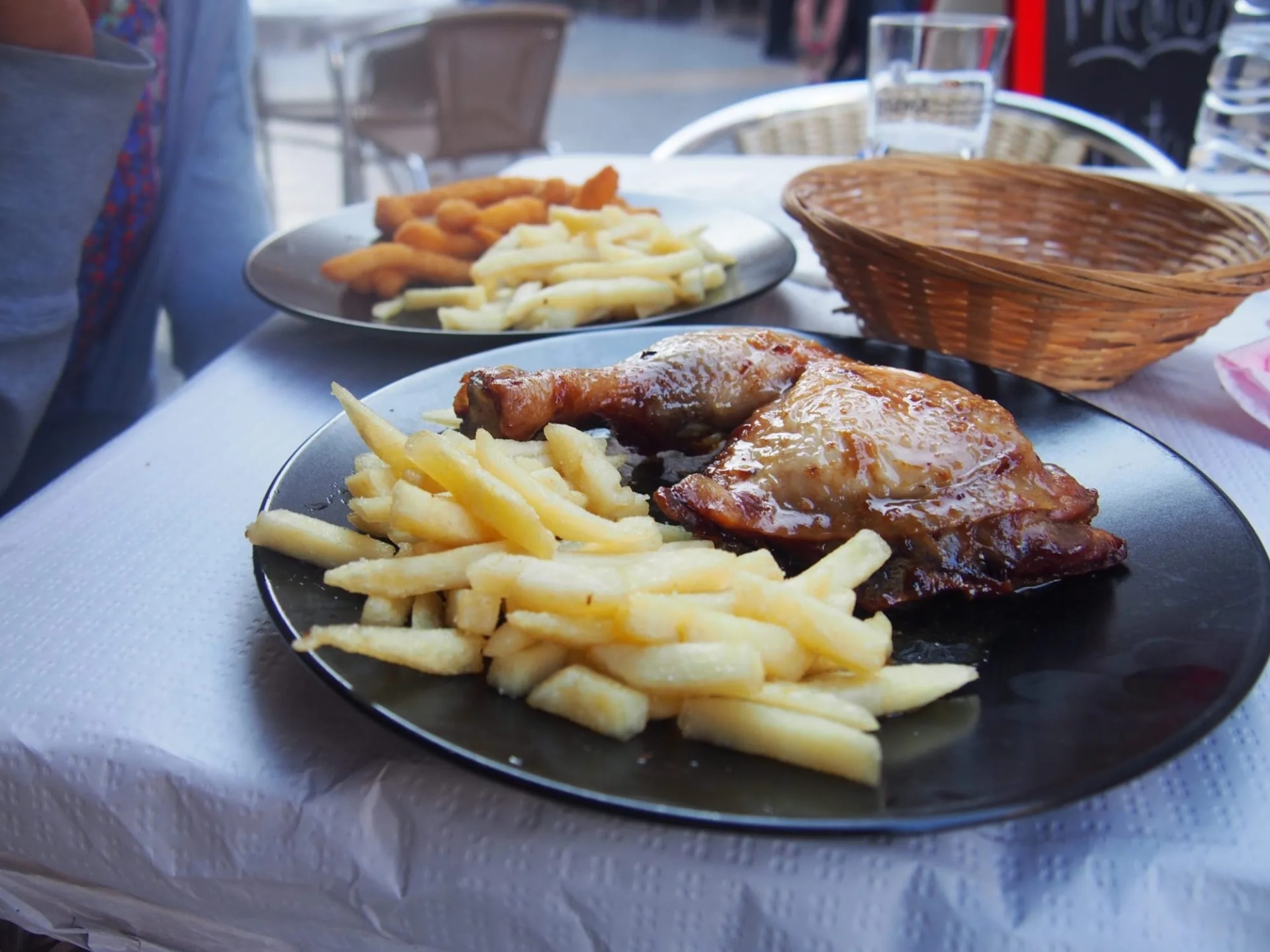Typical dinner of spain, Camino de Santiago, Way of St. James, Journey from Mansilla de las Mulas to Leon, French way, Spain