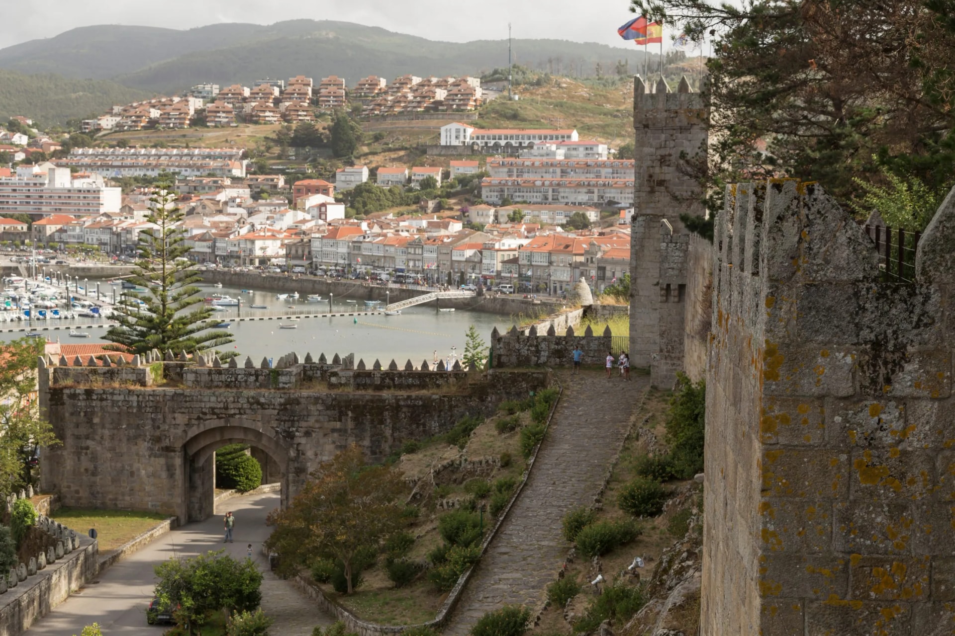 Bahia de Baiona in Galicia, Spain
