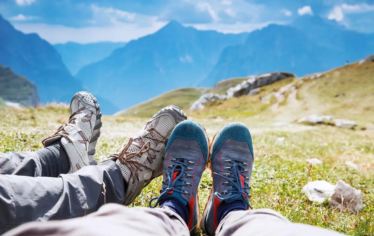 happy hiking feet