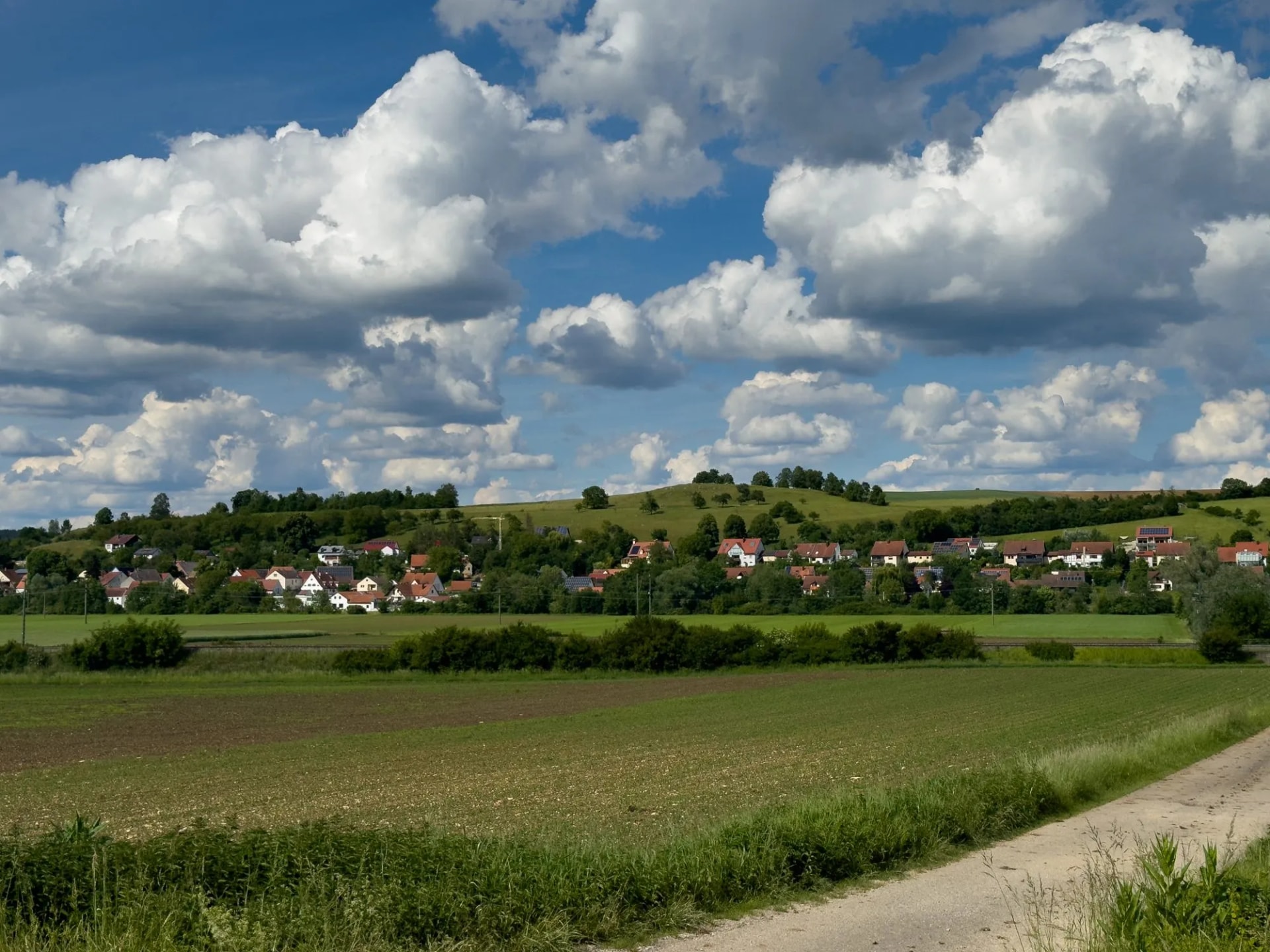 Bubenheim, Treuchtlingen, Bavaria, Germany in Spring
