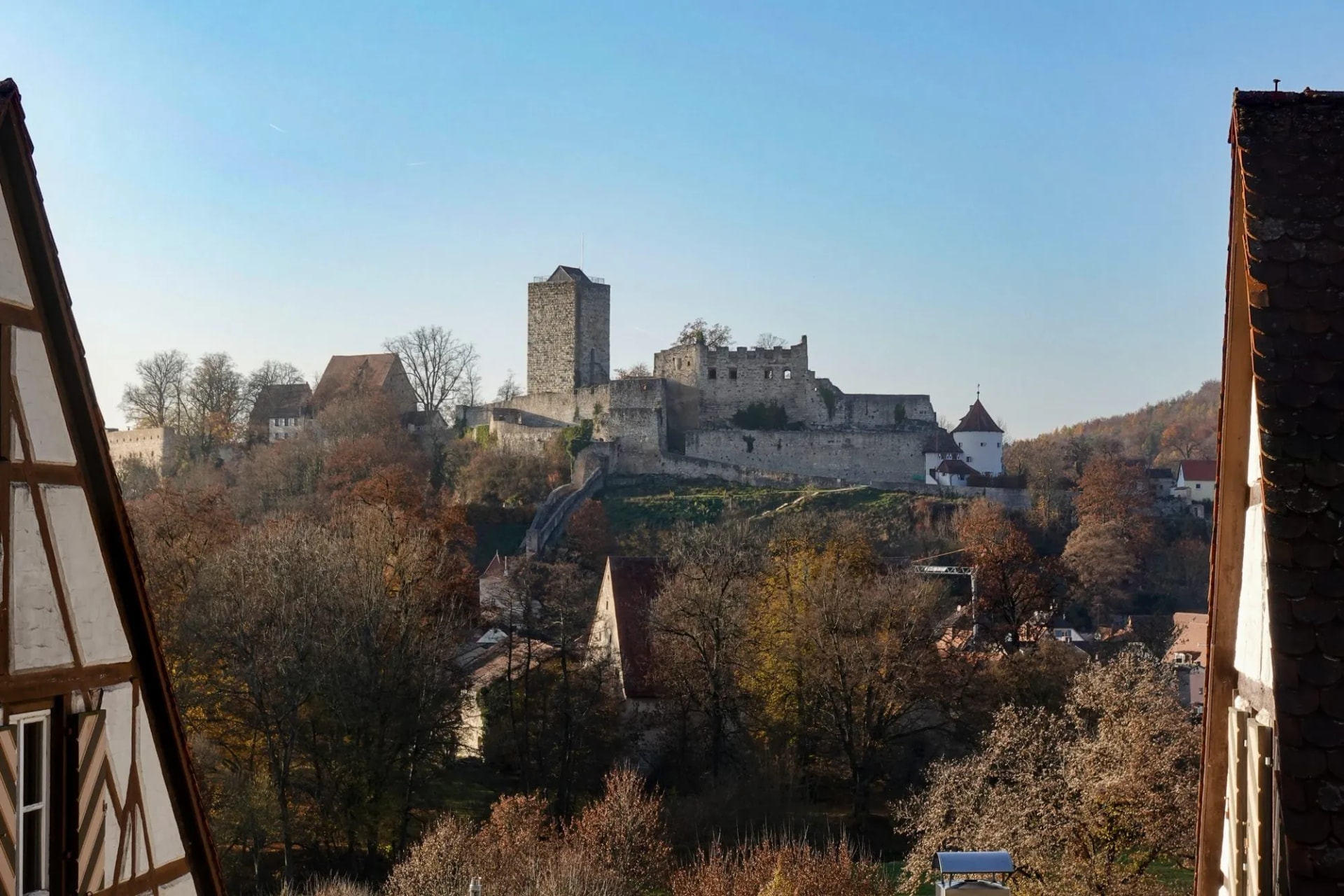 Pappenheim - Bayern - Burg vom Zimmerer Berg