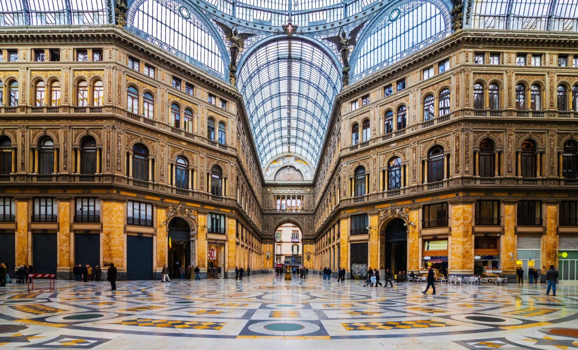 Naples - Inside The Principe Umberto I Gallery