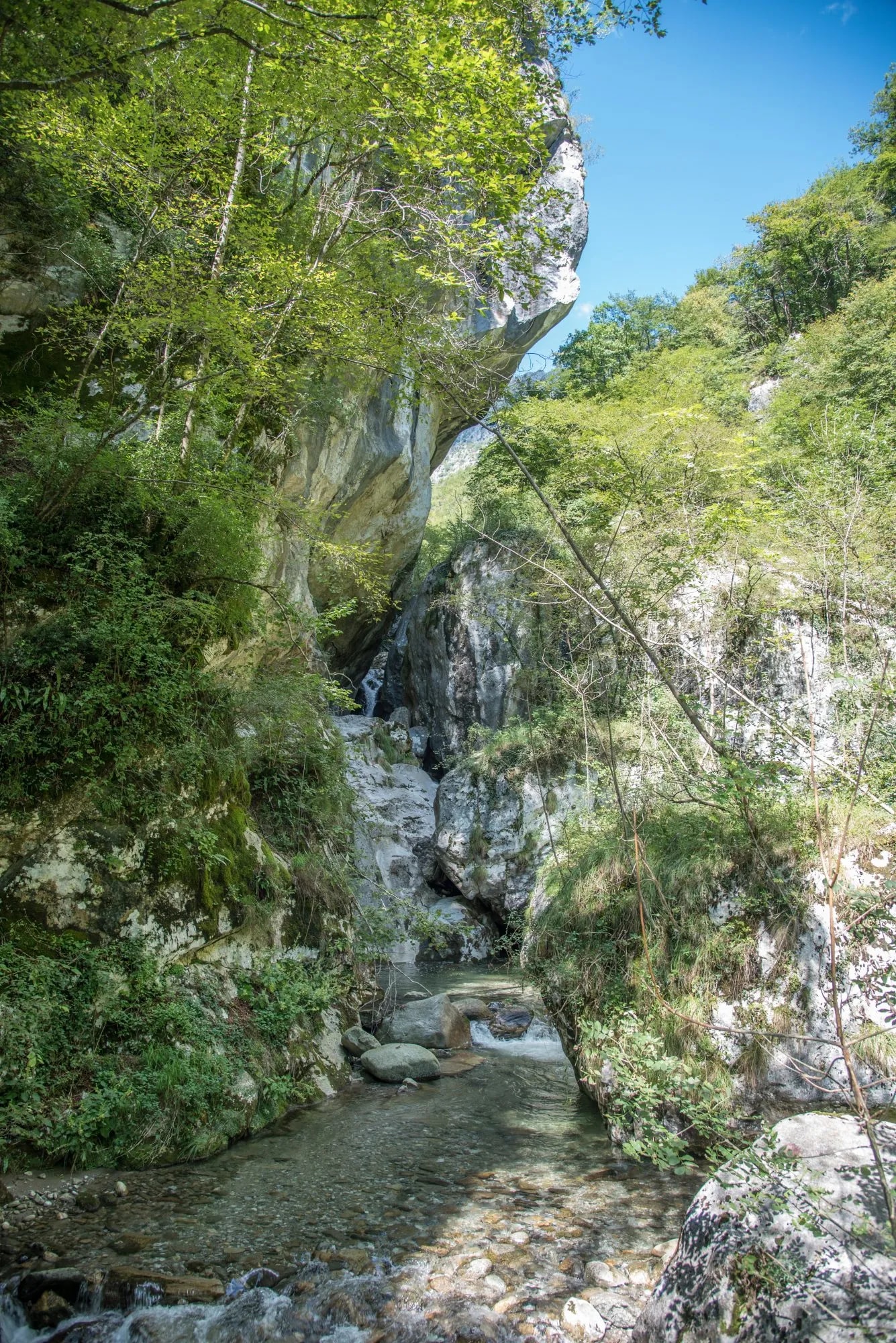 Klamm Sass Corbée bei Naggio in Val Sanagra nahe Menaggio am Comer See