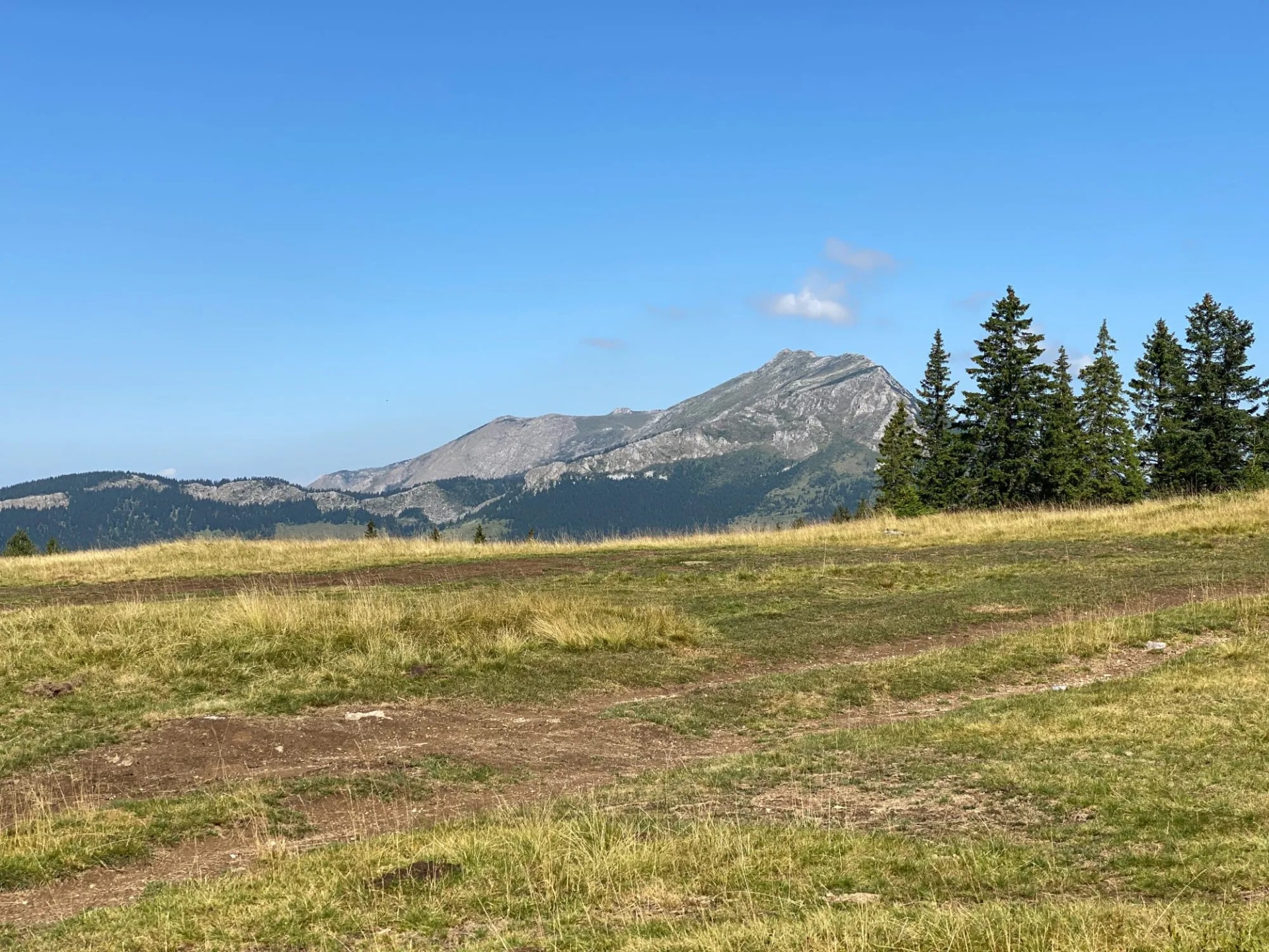 Nature of Hajla peak and Rugova mountains in Kosovo