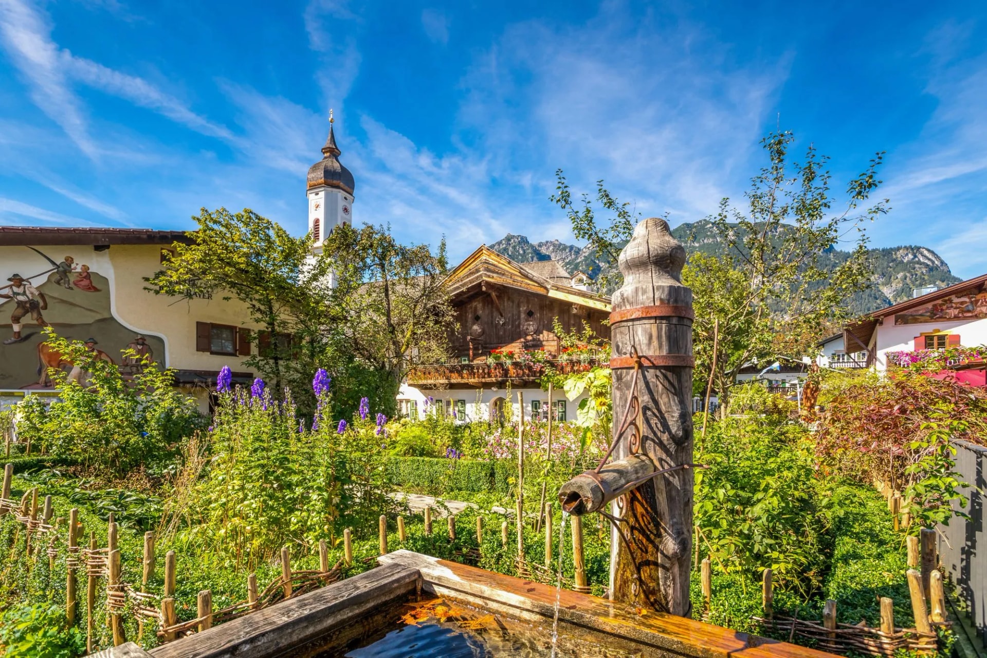 Historisches Garmisch, Garmisch-Partenkirchen, Deutschland