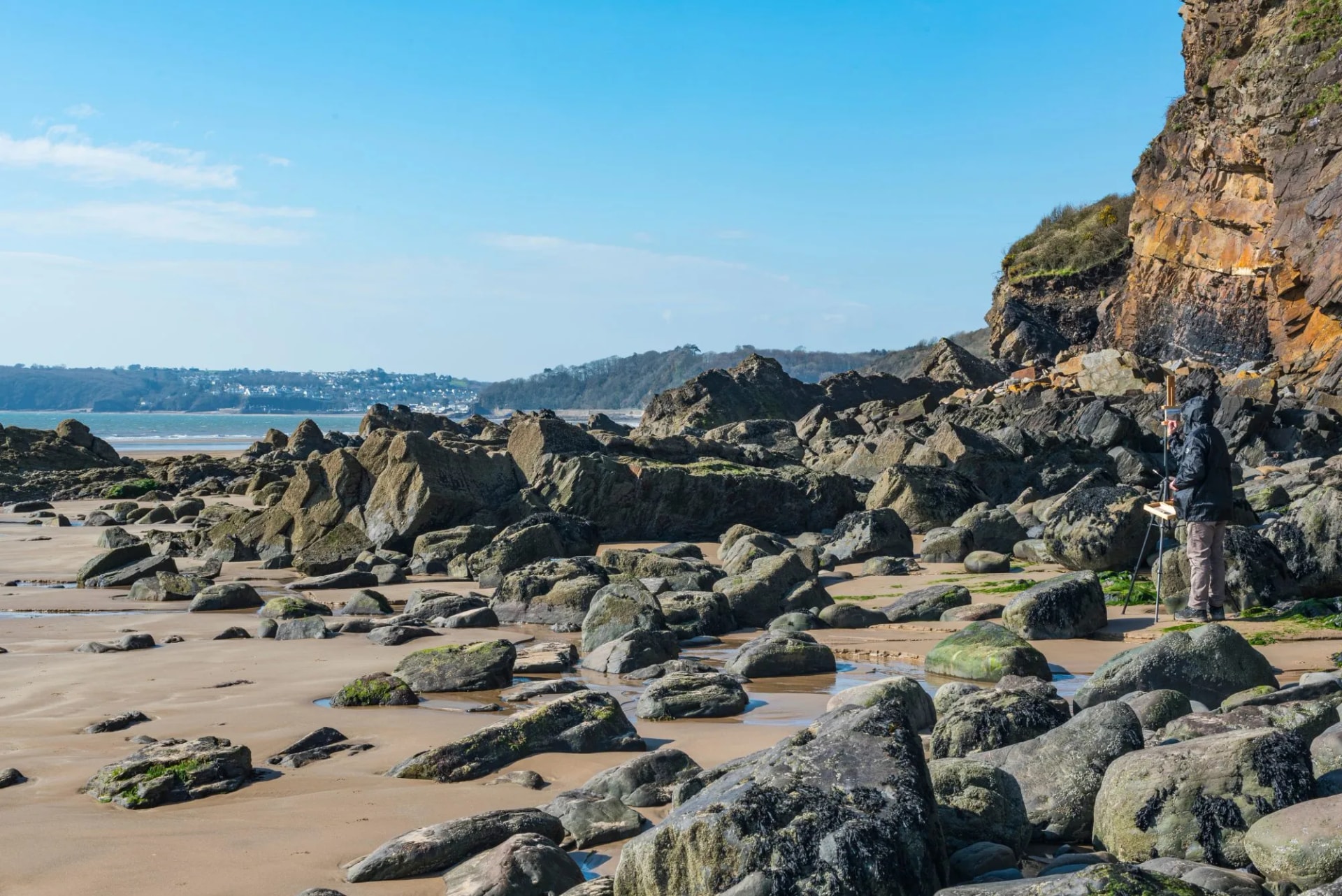 Pembrokeshire Coast Path South, Amroth, Coast
