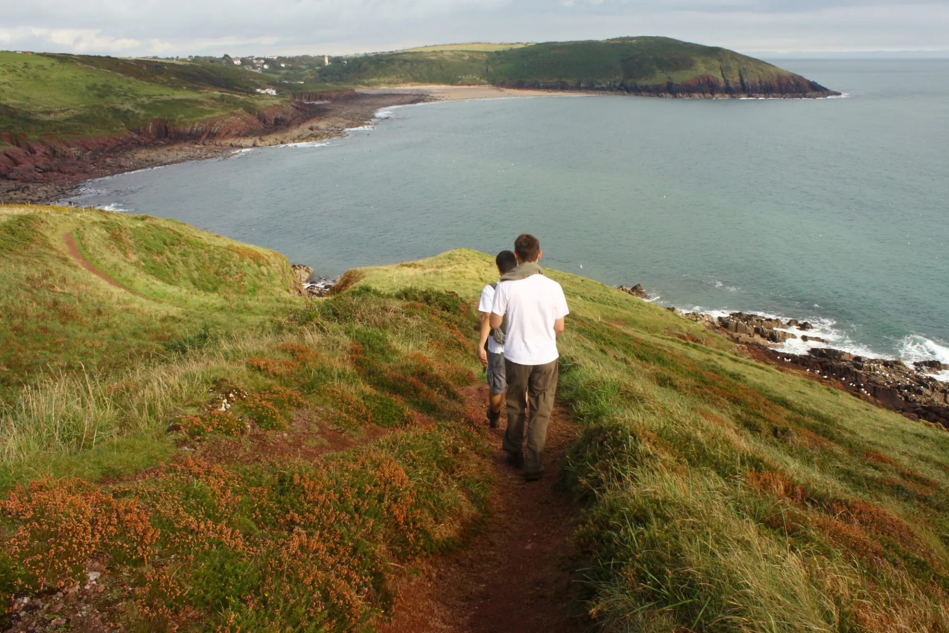 Pembrokeshire costal path hikers