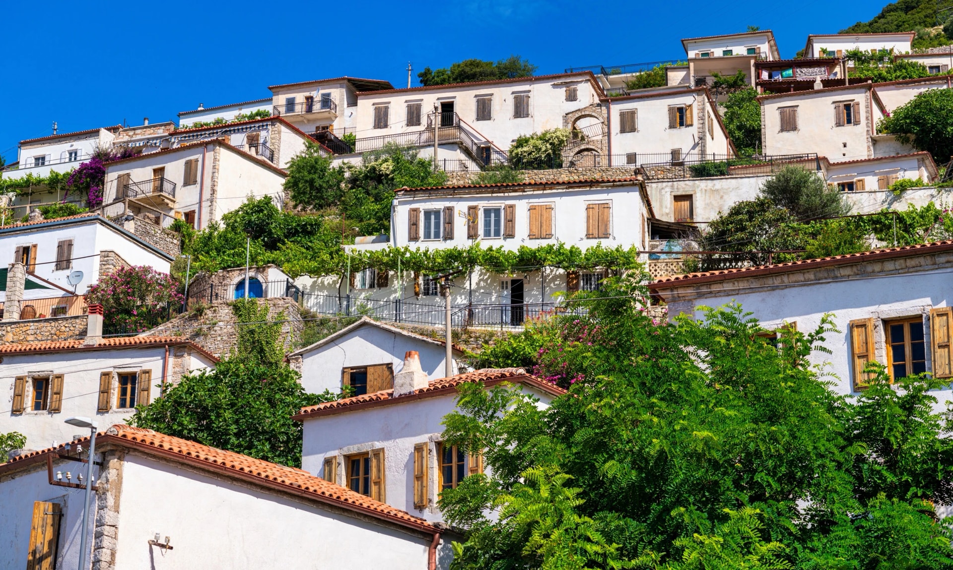 A village in the Albanian Riviera named Vuno 