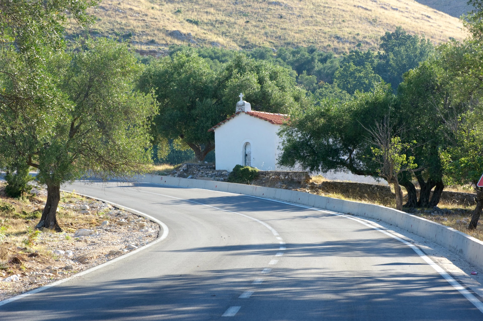 Small Church Between Olive Trees, Albania