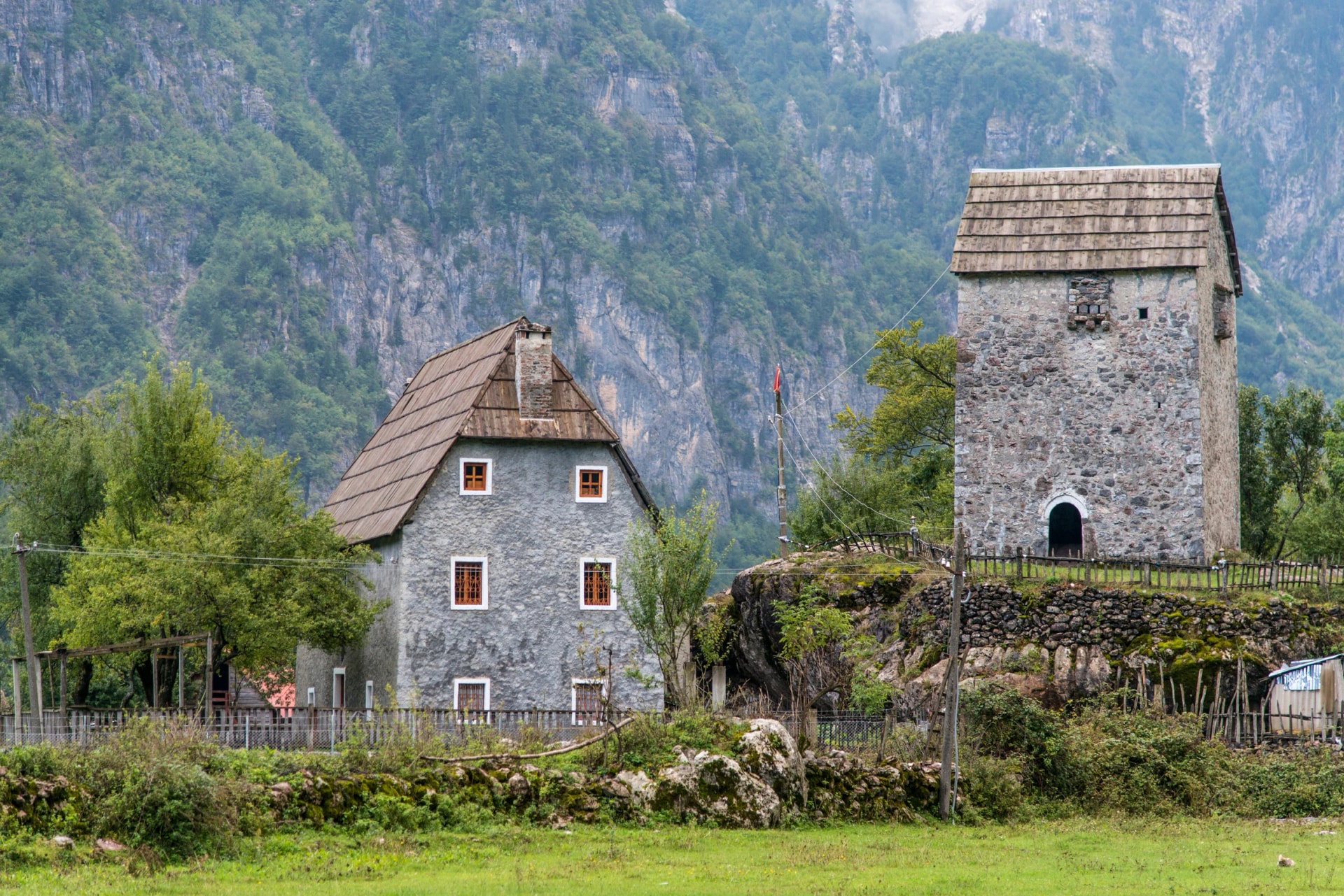 Nikoll Koçeku tower at Theth National Park, Albania