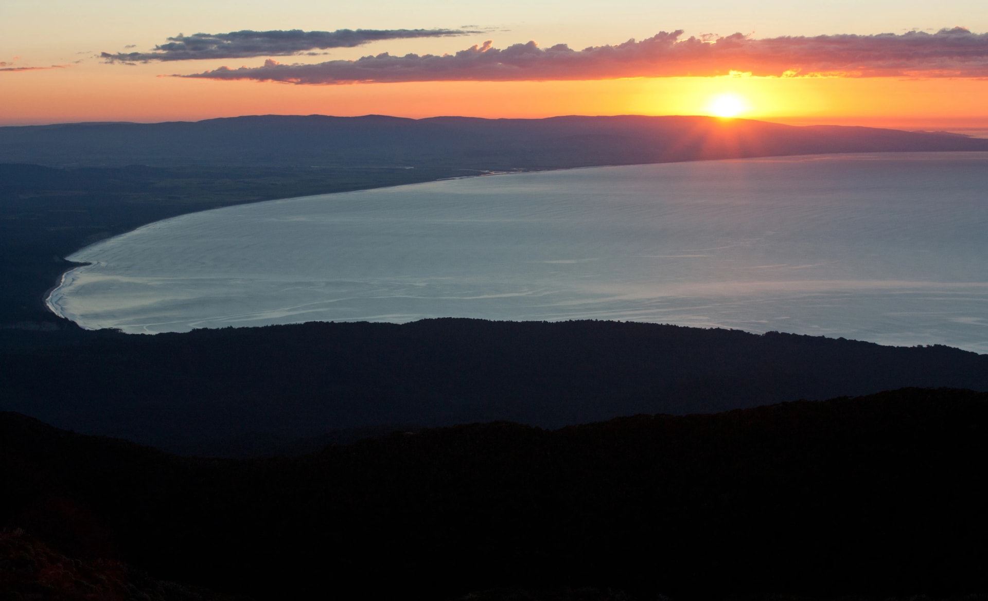 Sunrise over Te Waewae Bay