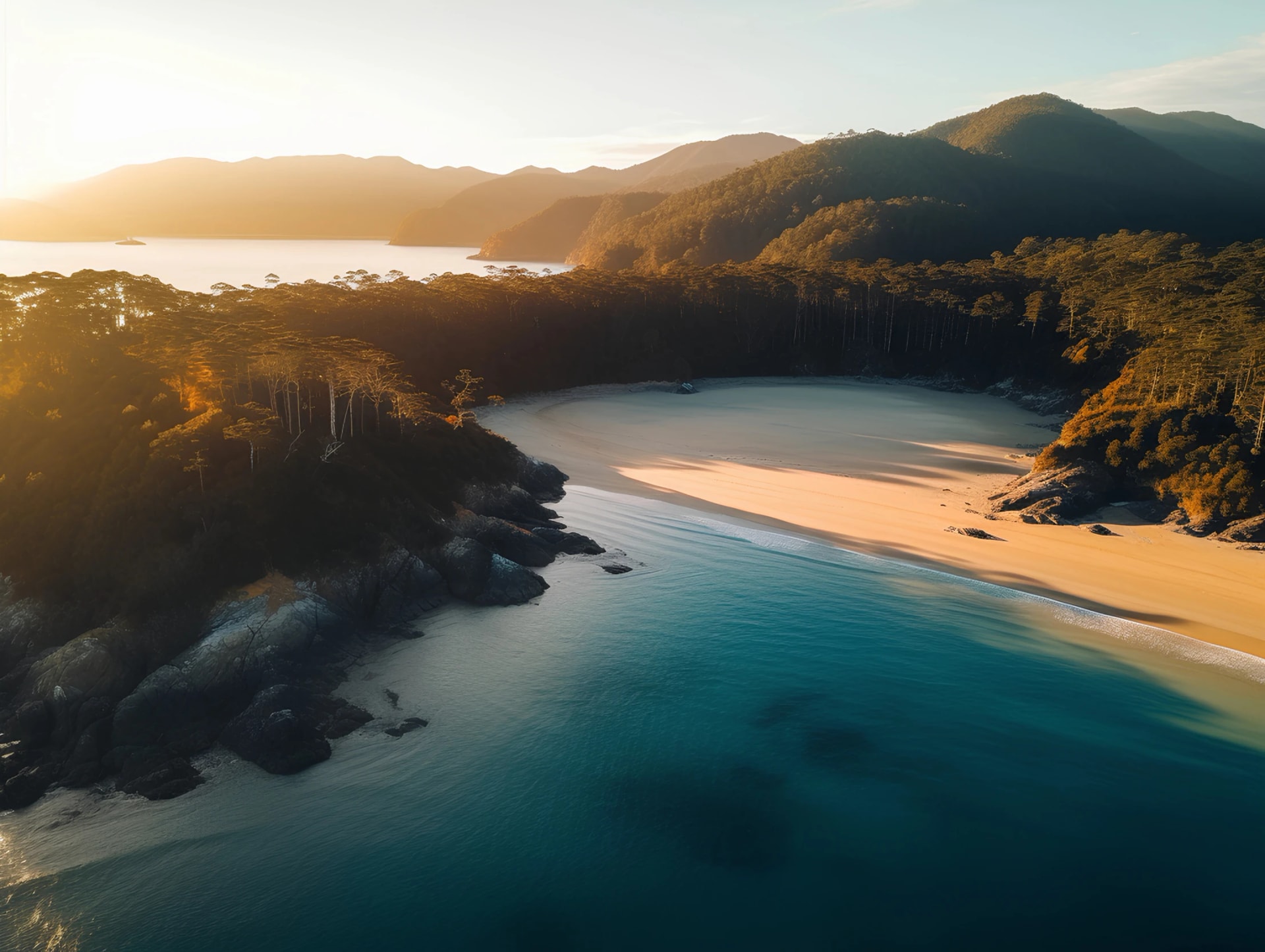 Torrent Bay from the air