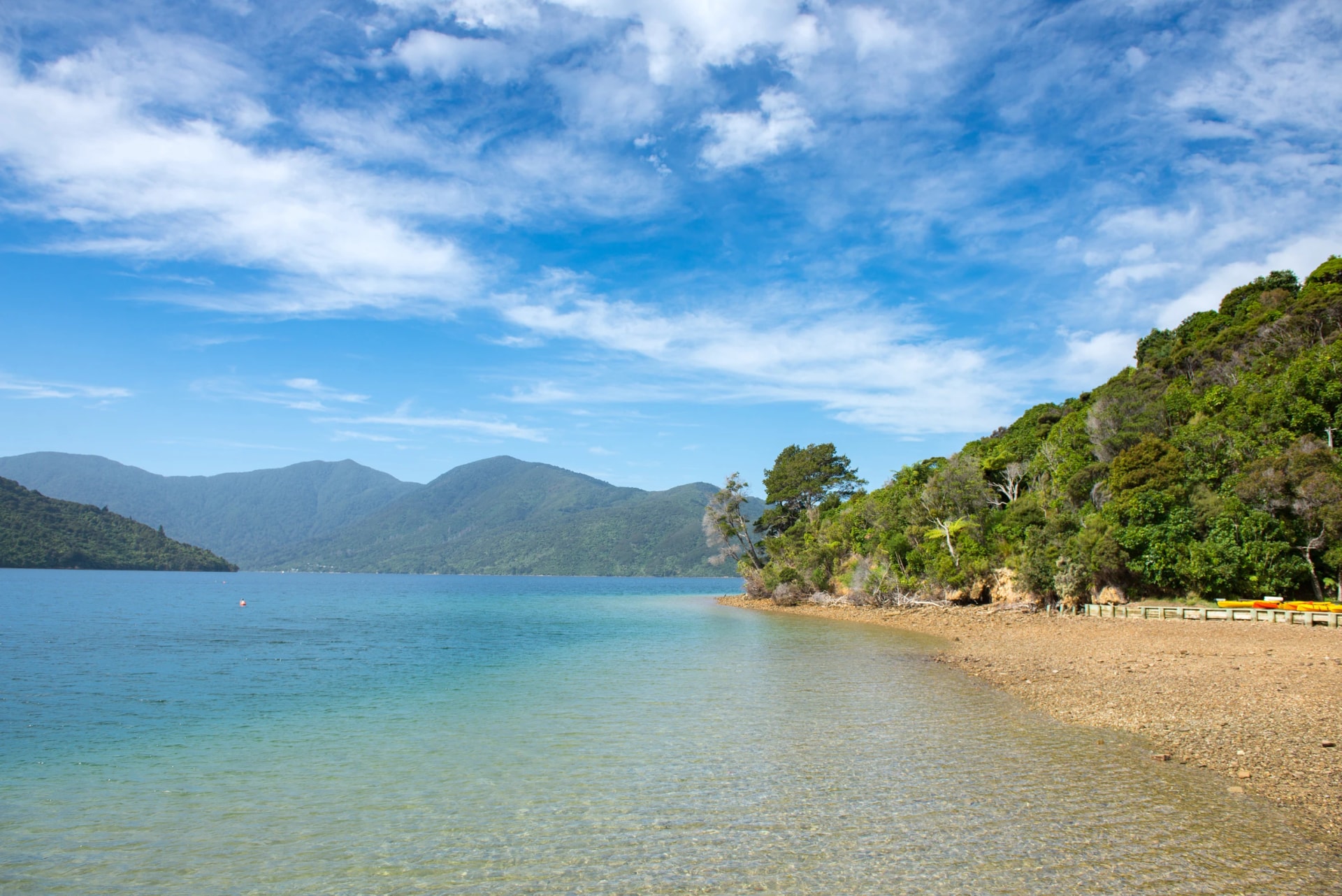 Punga Cove Resort above the sound