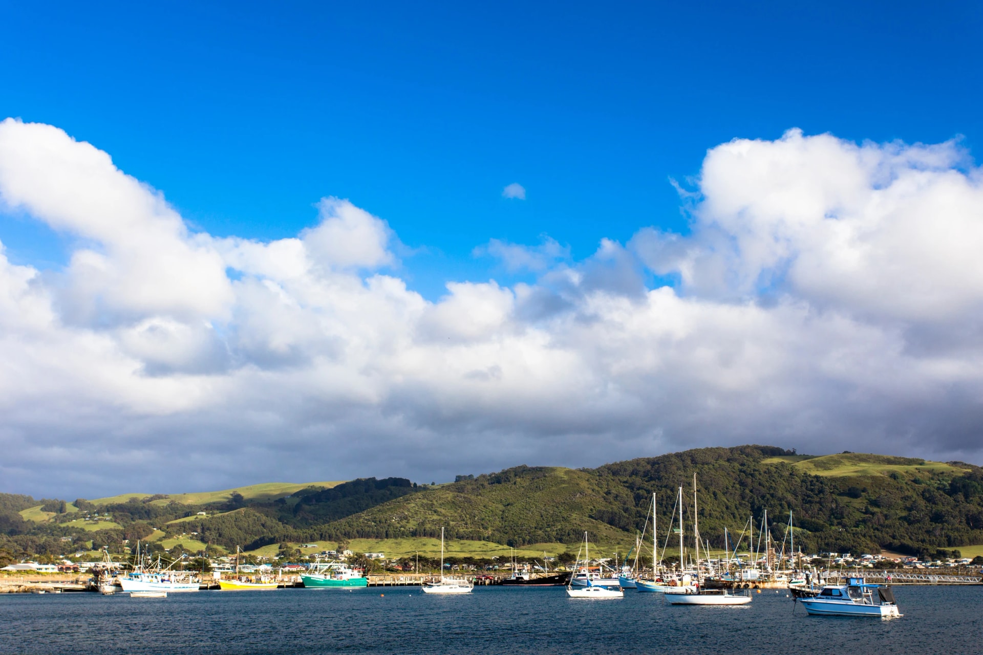 Boats in Apollo Bay harbour